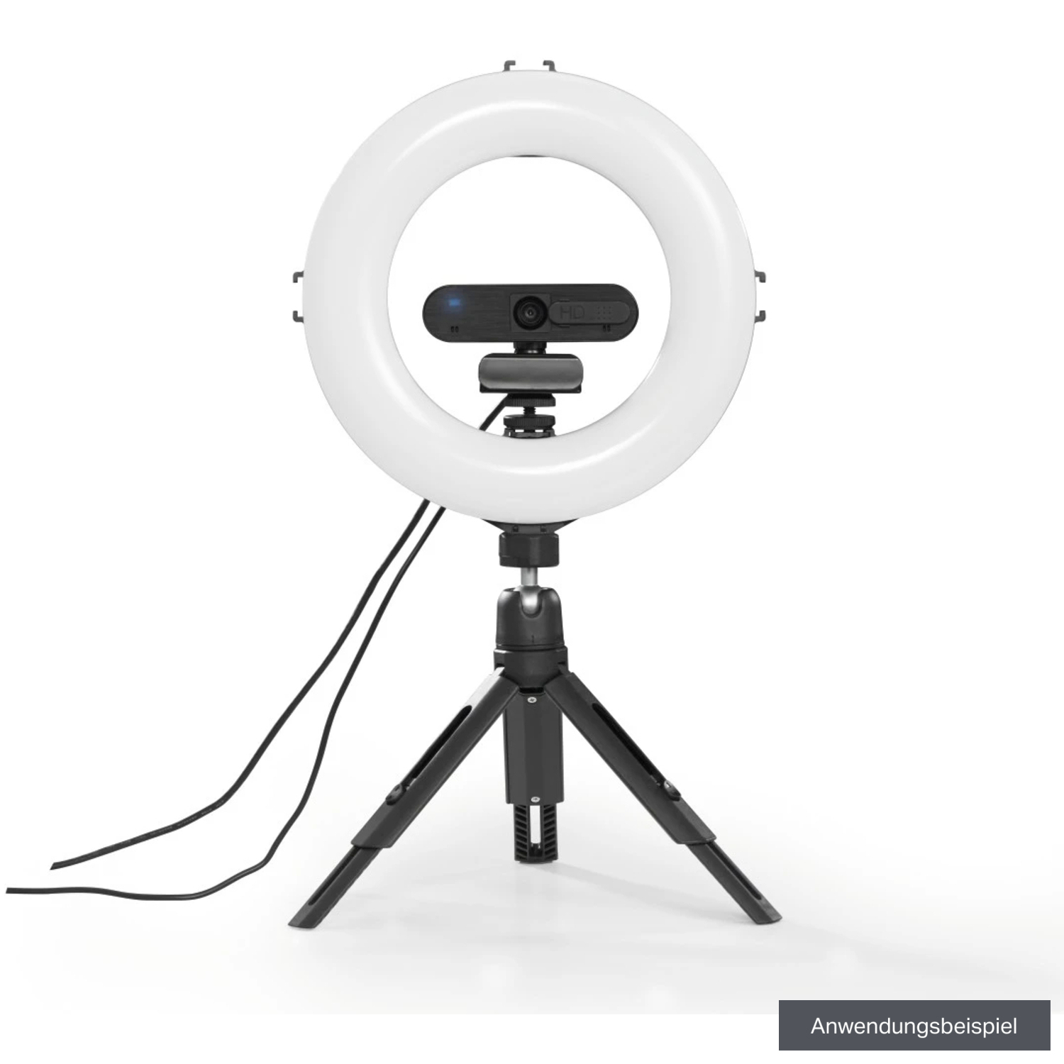 Hama LED-Ringleuchte SpotLight Steady 120 II mit Mini-Stativ und Halterung