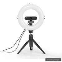 Hama LED-Ringleuchte SpotLight Steady 120 II mit Mini-Stativ und Halterung
