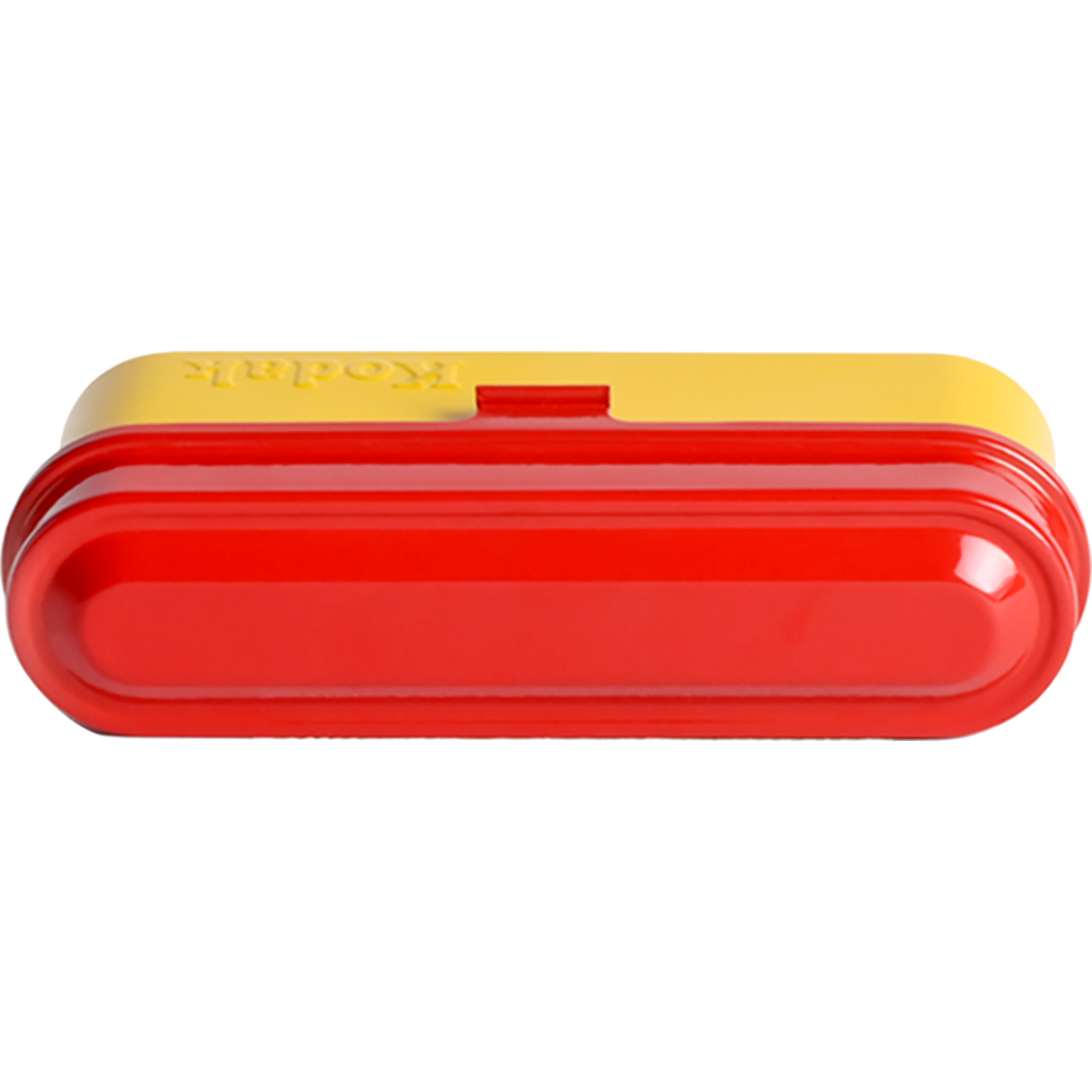 Kodak Filmdose gelb mit rotem Deckel