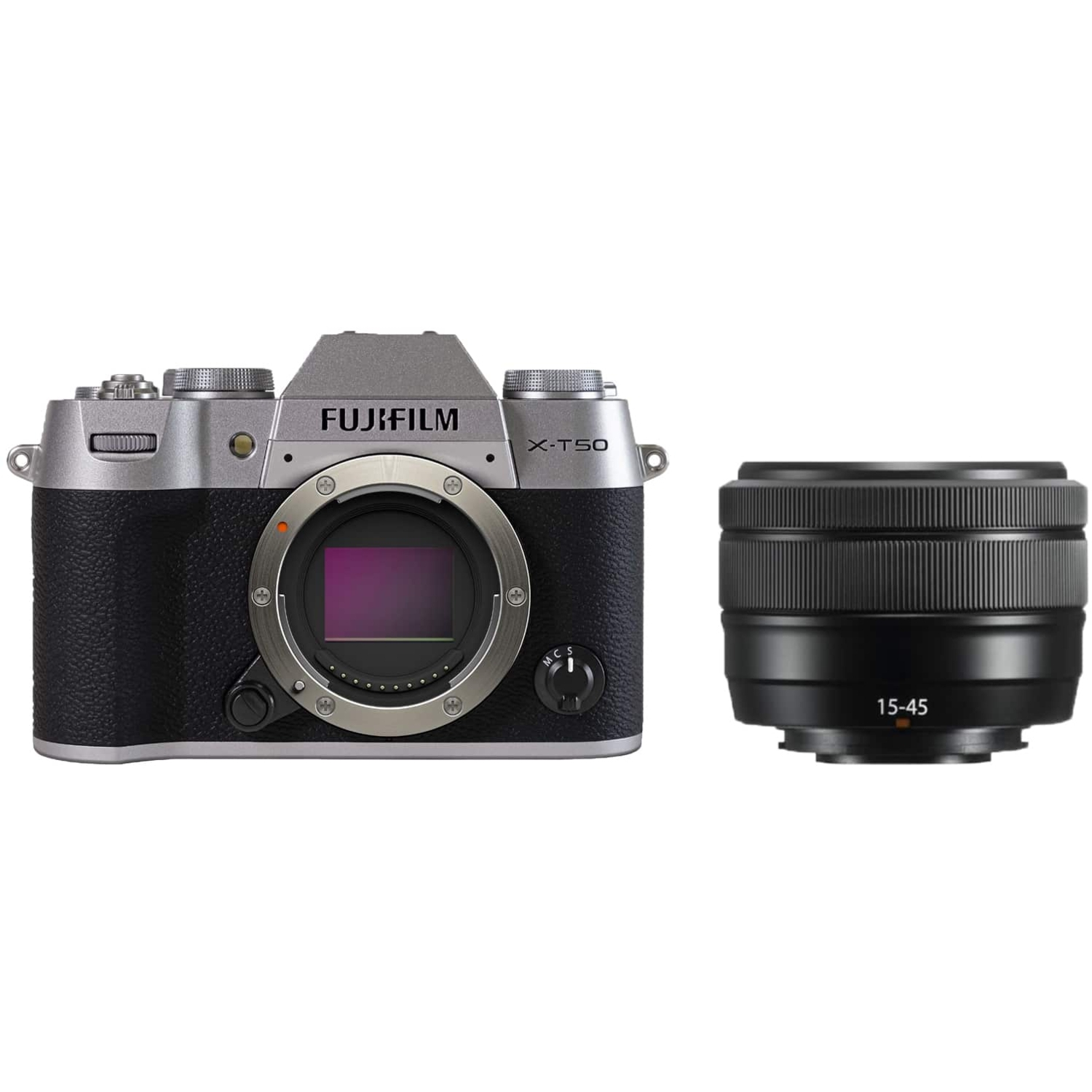 Fujifilm X-T50 mit FUJINON XC 15-45mm F3.5-5.6 OIS PZ silber