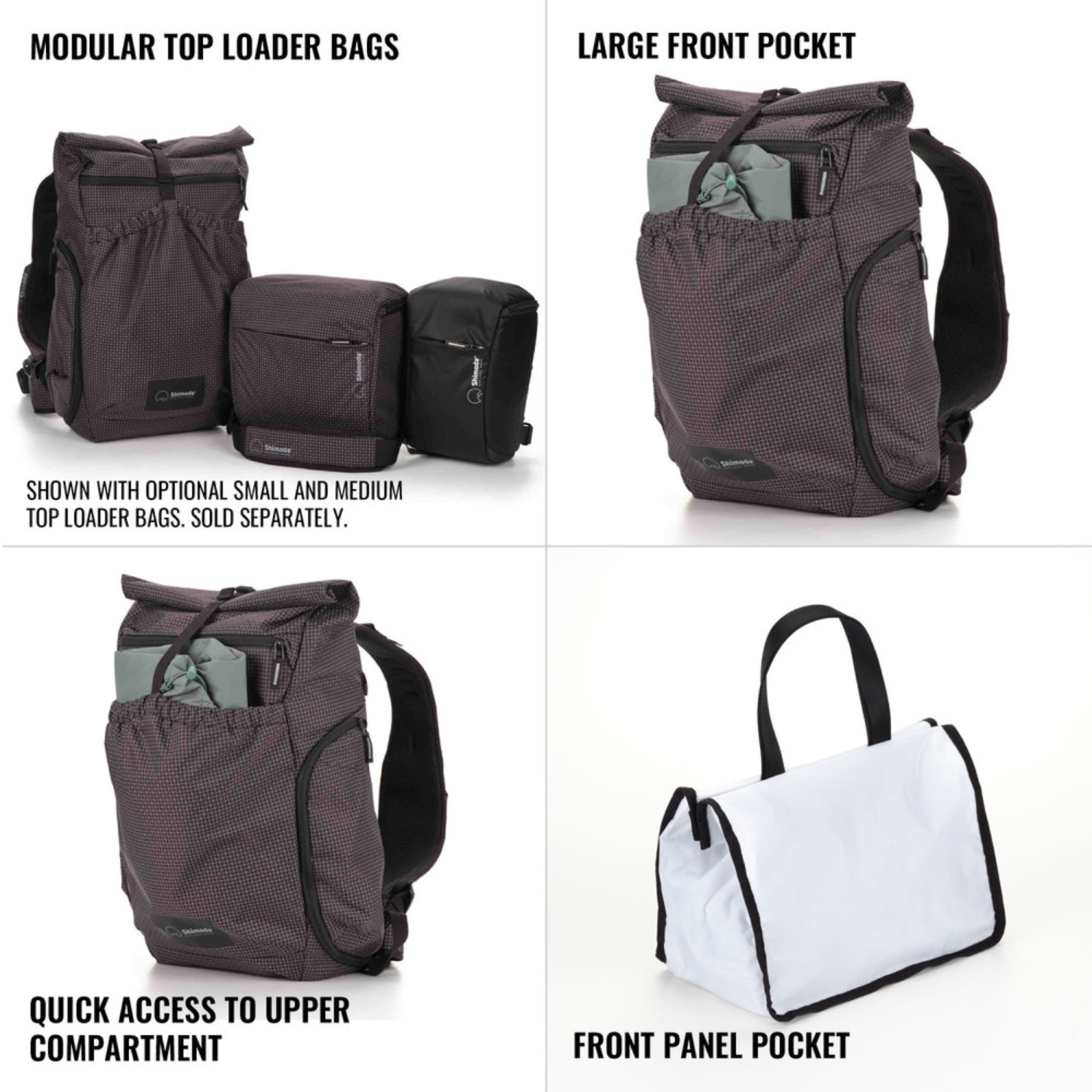 Shimoda Side Lite 22 Rucksack Schwarz/Weiß