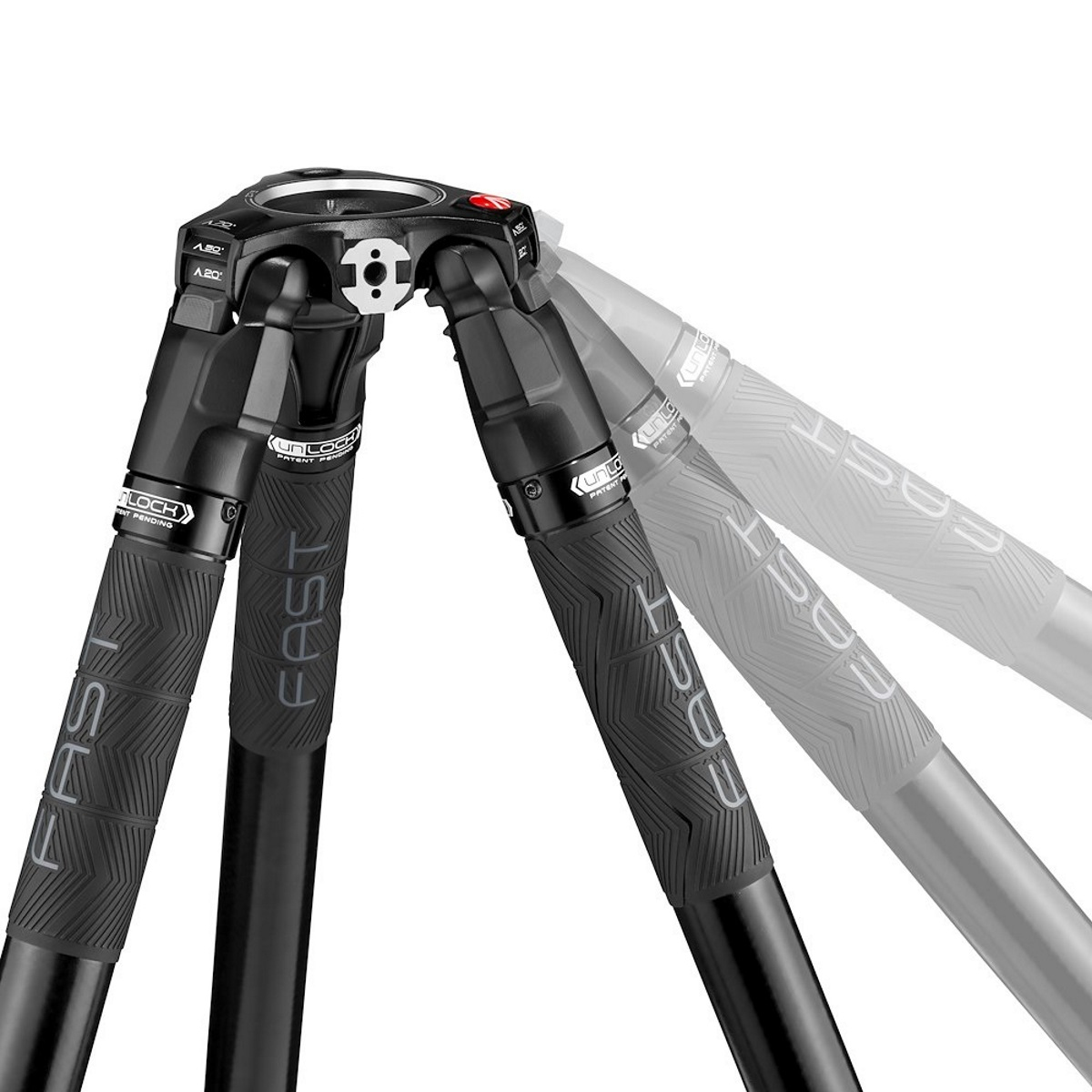 Manfrotto Carbon Einzelrohrstativ 635 Fast mit Videokopf 504X