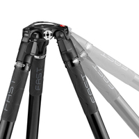 Manfrotto Carbon Einzelrohrstativ 635 Fast mit Videokopf 504X