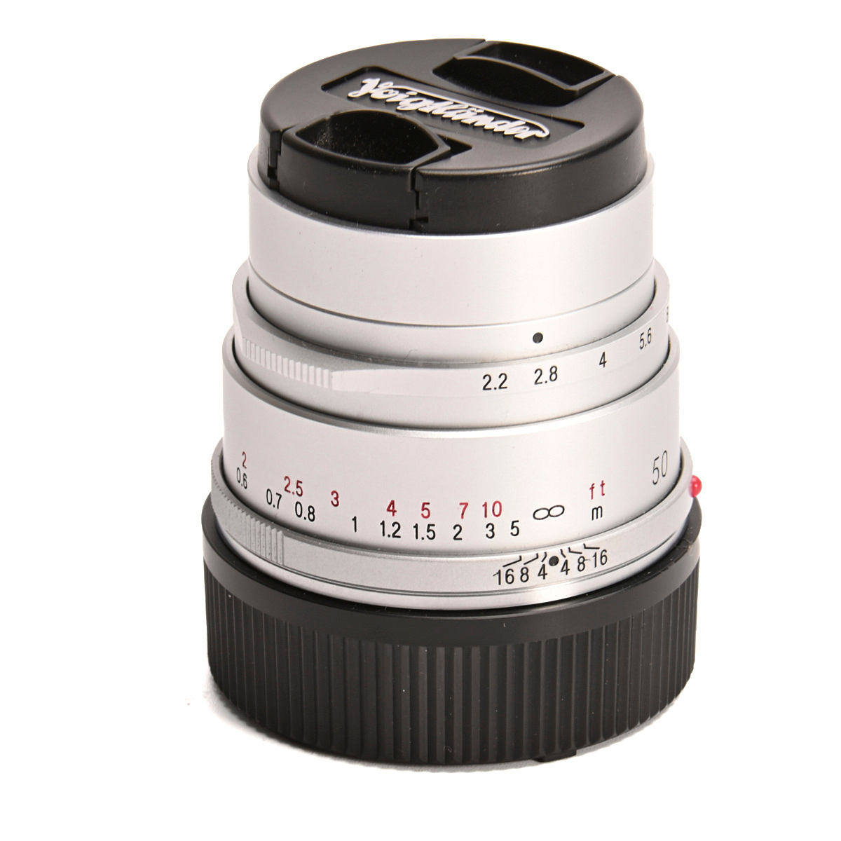 Voigtländer 50mm F2.2 Color-Skopar für Leica M-Mount silber gebraucht
