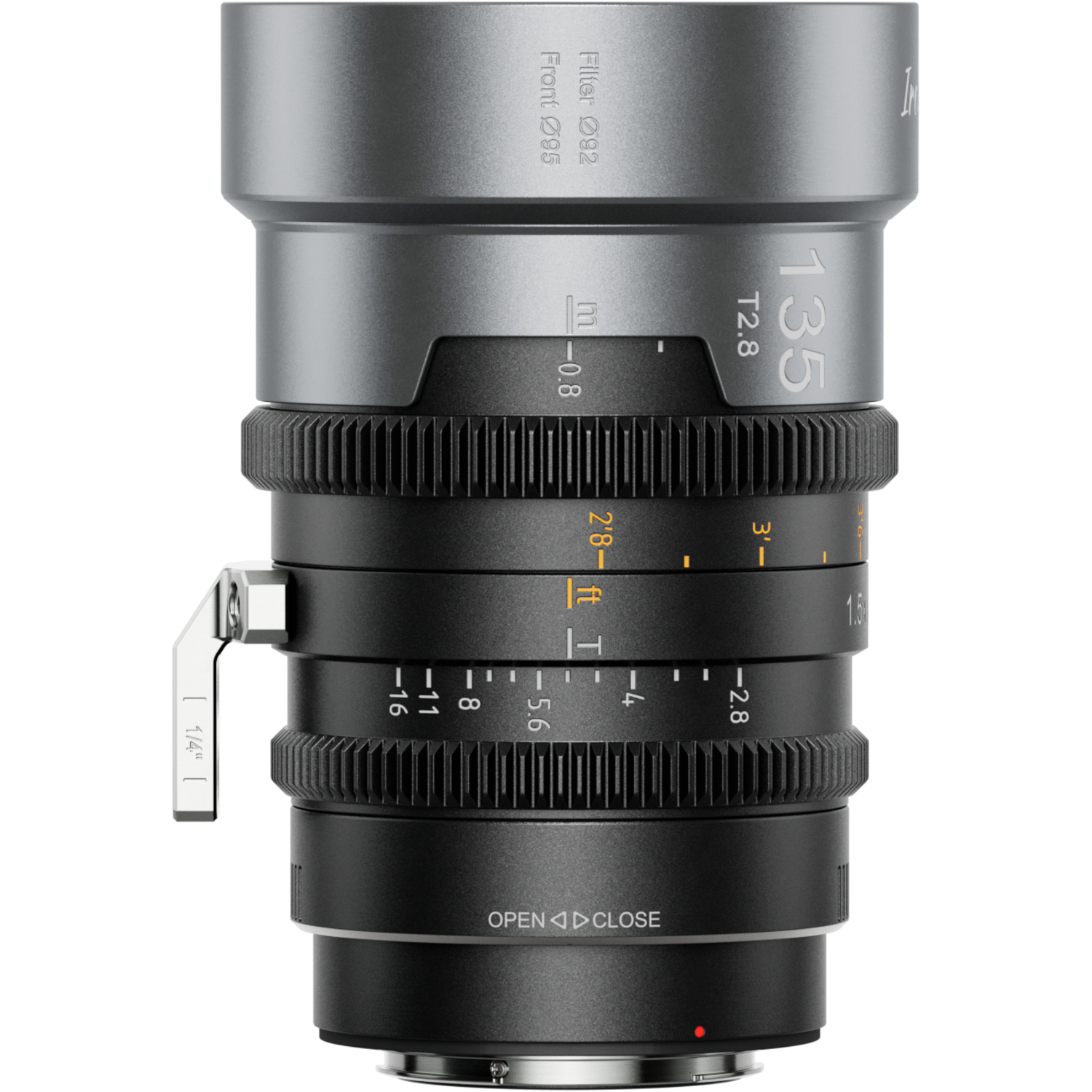 Sirui IronStar 135mm T2.8 1.5x FF anamorphotisch Neutral Flare für PL-Mount