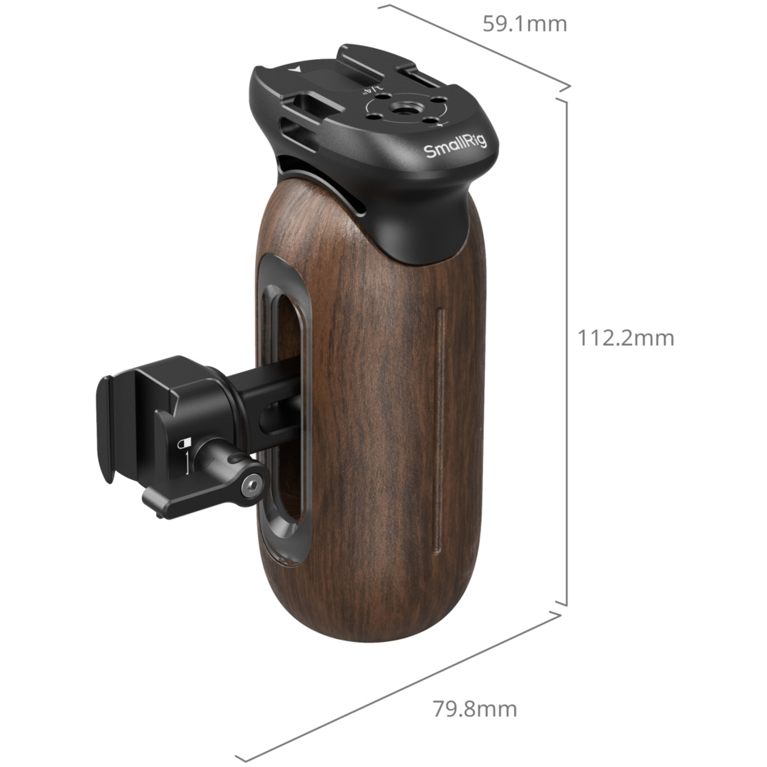 SmallRig Seitlicher Holzgriff mit NATO-Klemme 5239
