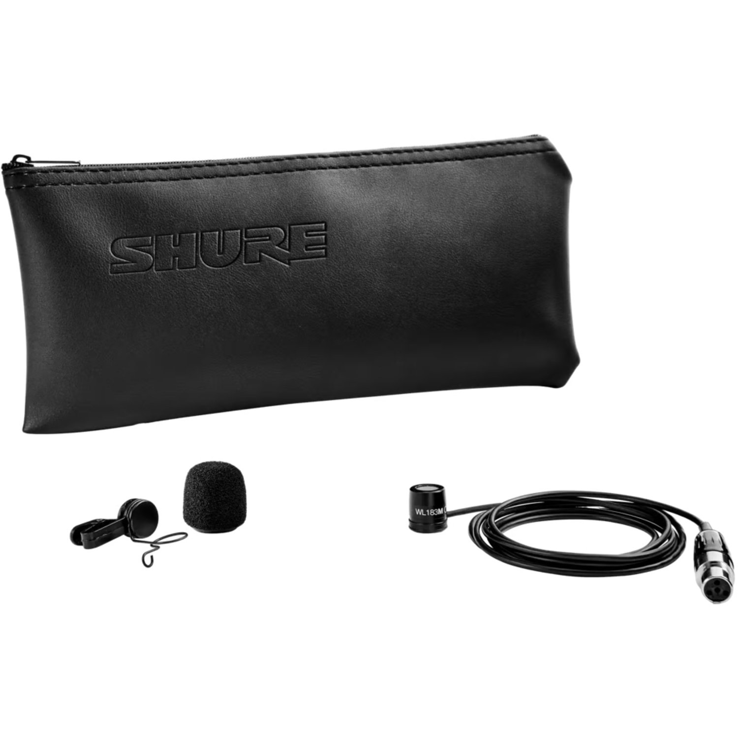 Shure Lavaliermikrofon WL183M mit TA4F-Anschluss schwarz
