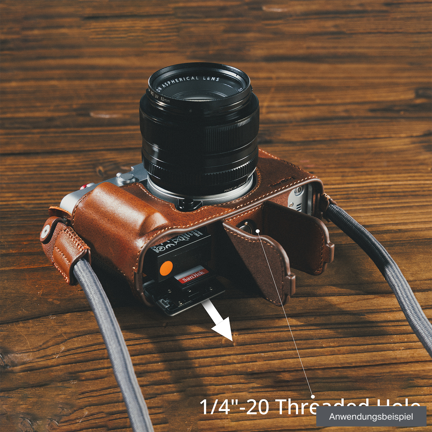 SmallRig Ledertaschen-Kit 5449 braun für Fujifilm X-E5