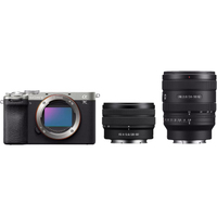 Sony Alpha 7C II silber mit FE 28-60mm F4-5.6 und FE 24-50mm F2.8 G