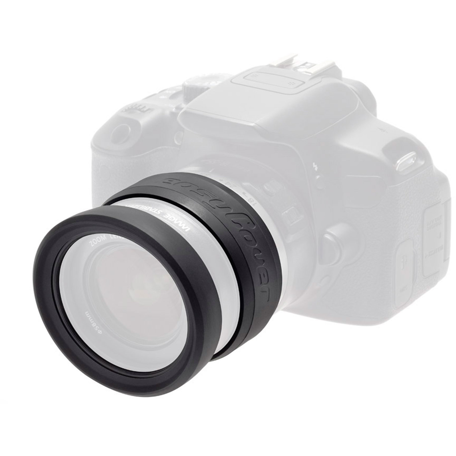 easyCover Lens Rim Stoßschutz-Set für Objektive 2-teilig 58 mm Schwarz