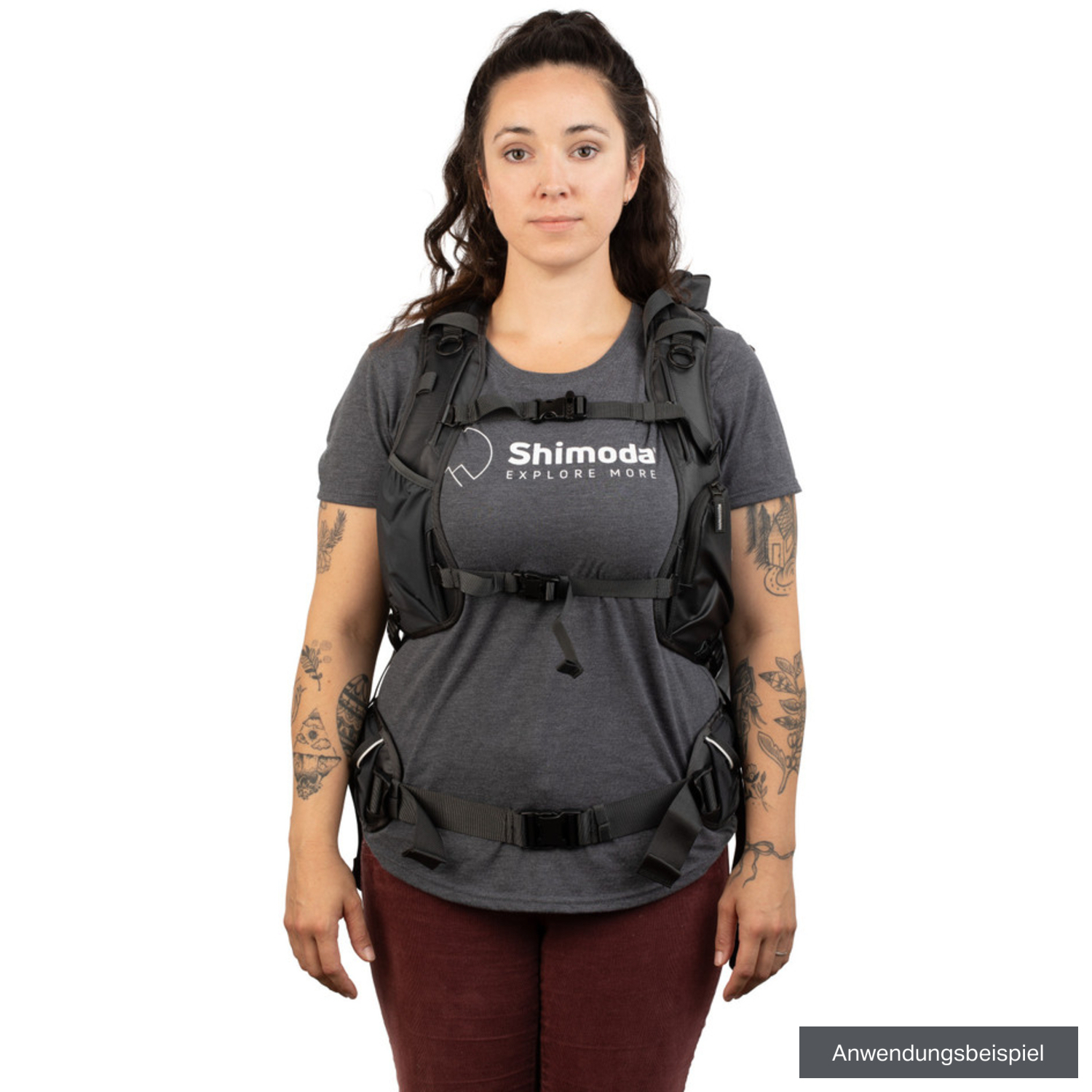 Shimoda Rucksackgurte Damen Tech schwarz