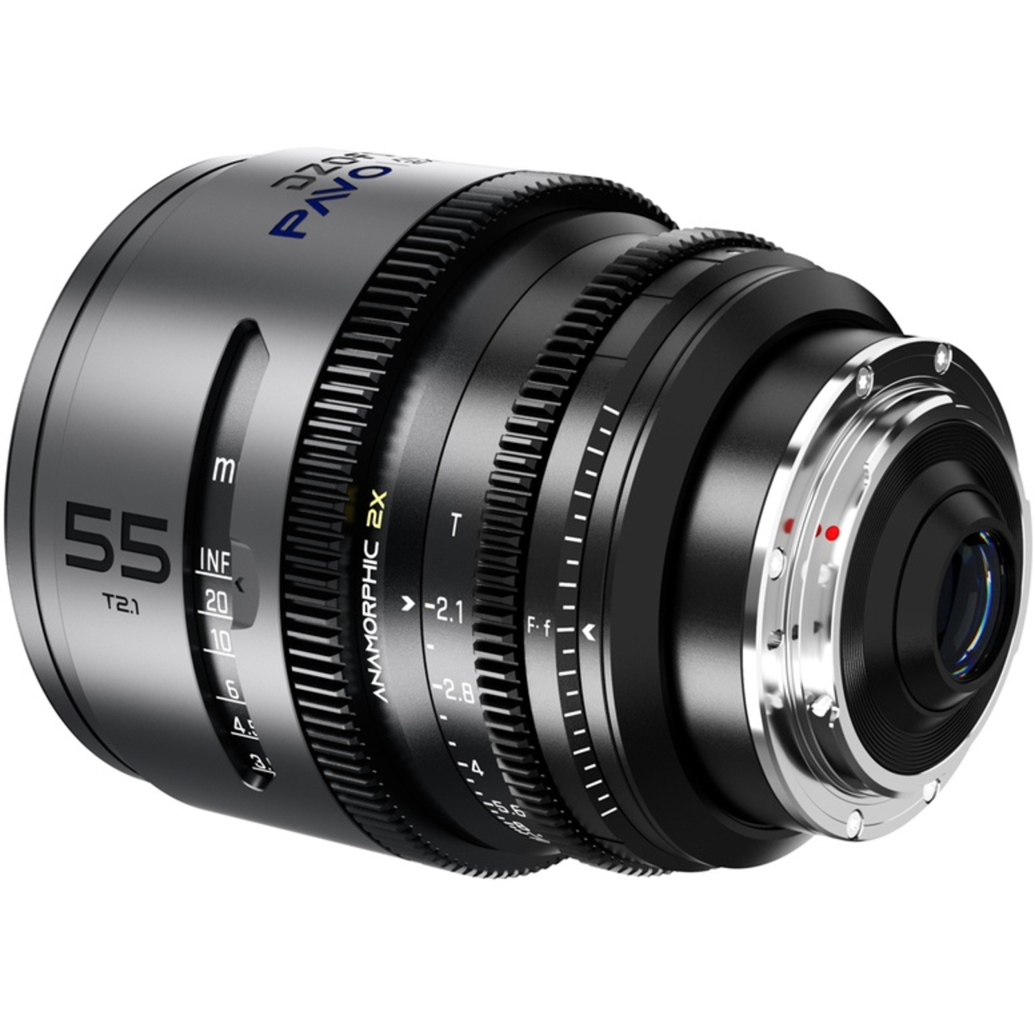 DZOFILM PAVO 2X ANAMORPHIC 55mm T2.1 Blue Coating Metric für PL/EF-Mount