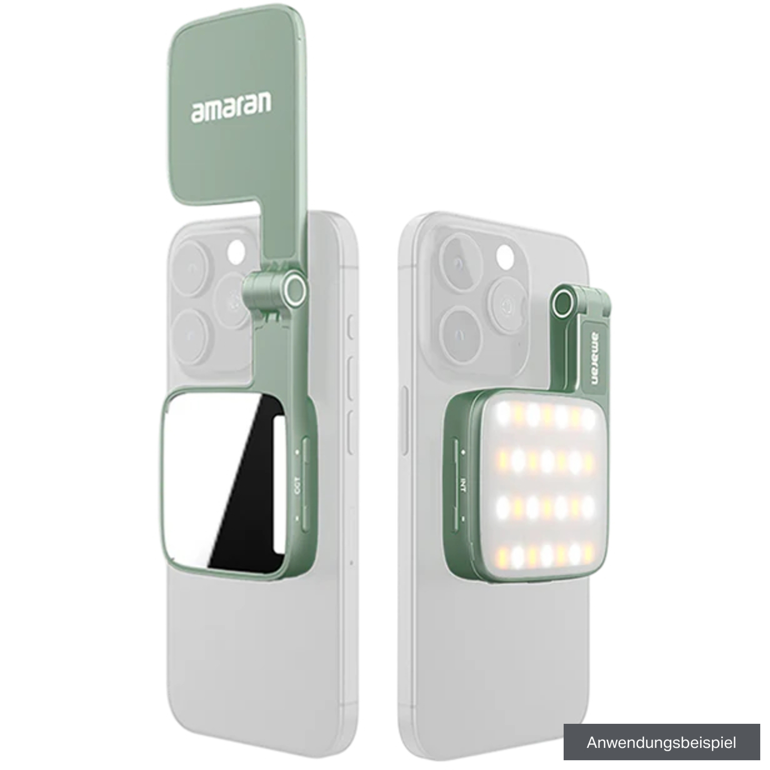 Amaran Mini-LED-Leuchte Go für Smartphones grün