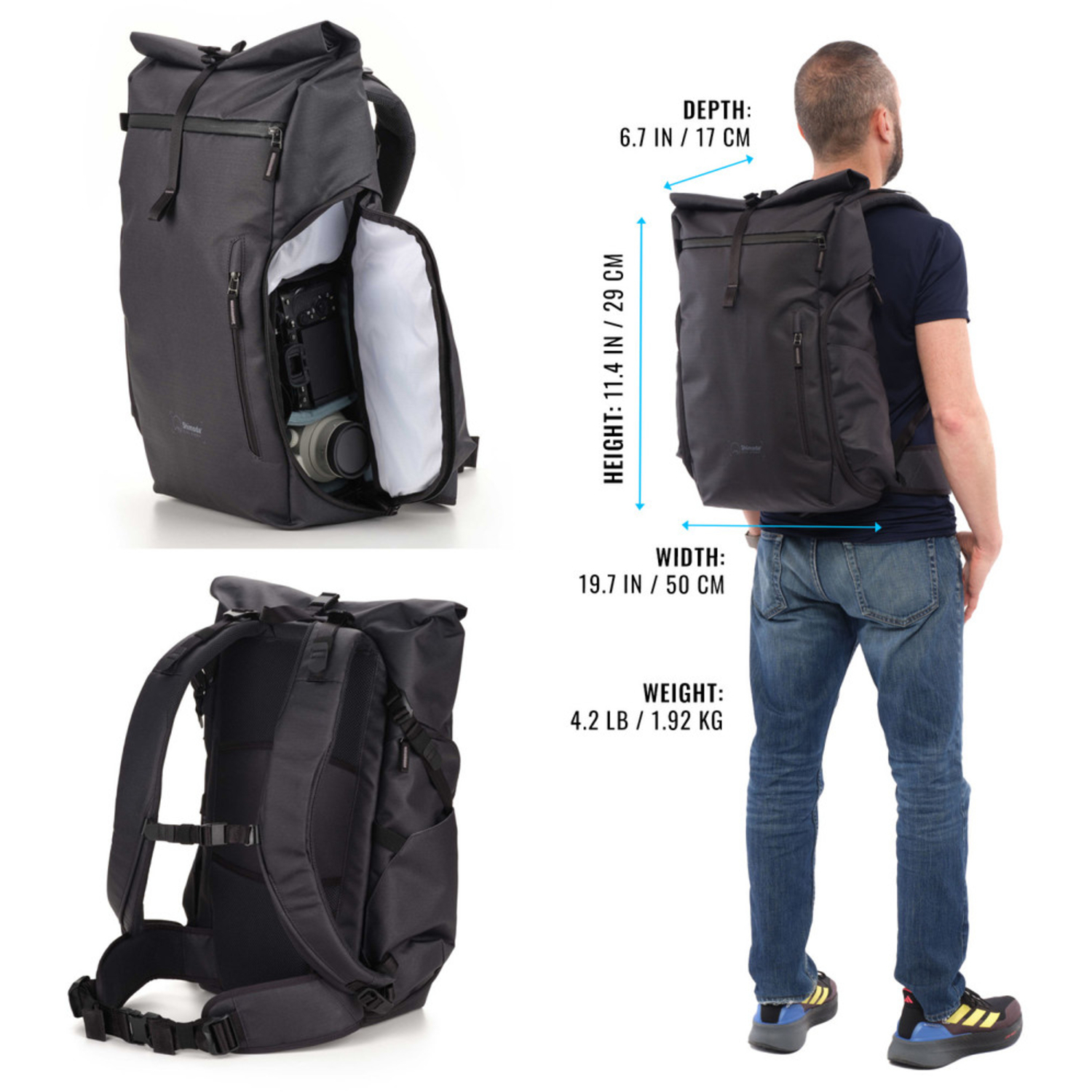 Shimoda Fotorucksack Side Street 28 Starter Kit anthrazit