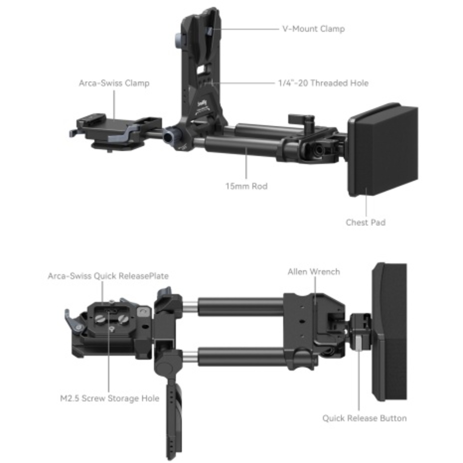 SmallRig V-Mount Akkuplatten-Kit 4063B