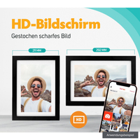 Pora&Co Digitaler Bilderrahmen WF-105T-BL 10" schwarz