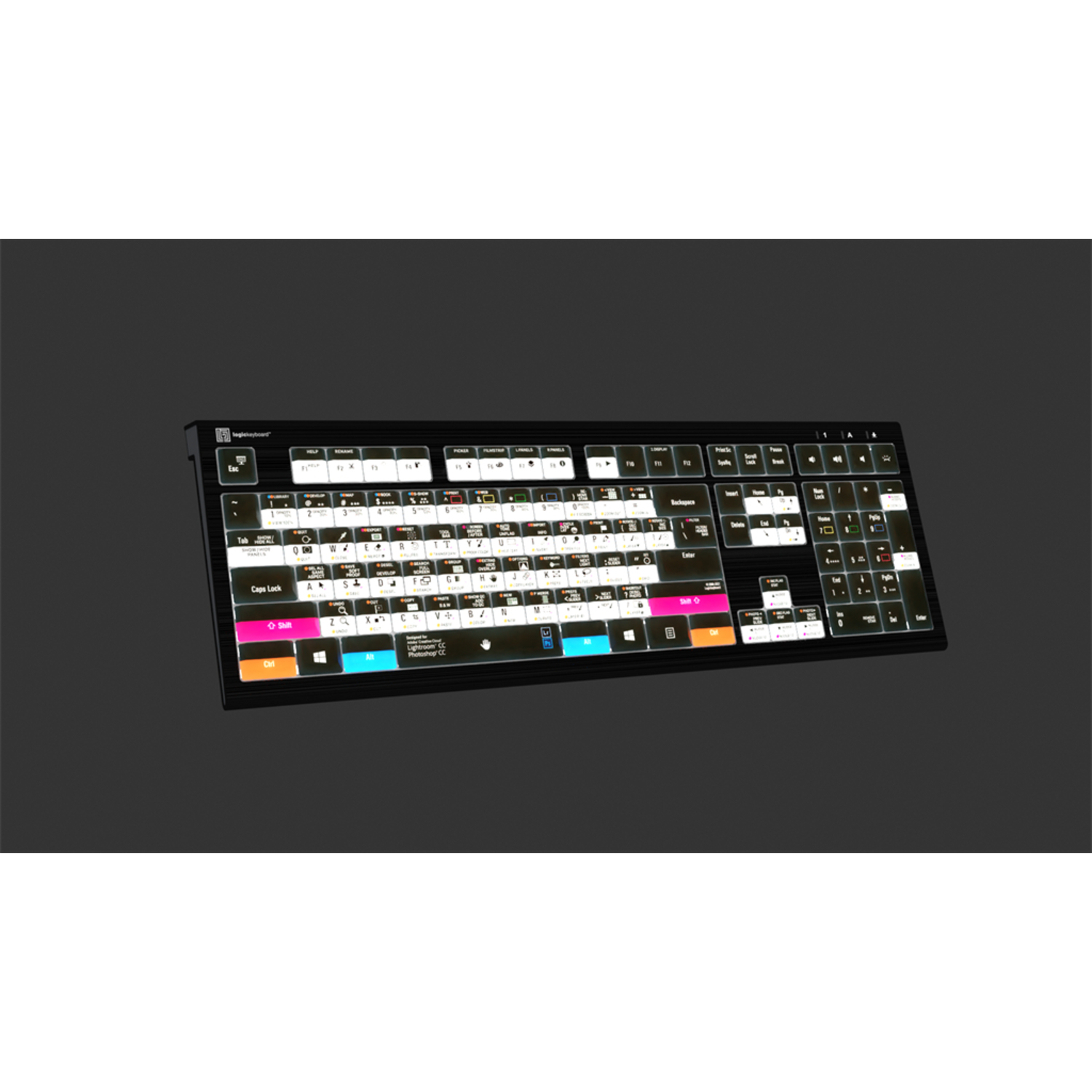 LogicKeyboard Adobe Photographer PC ASTRA 2 Backlit Keyboard DE
