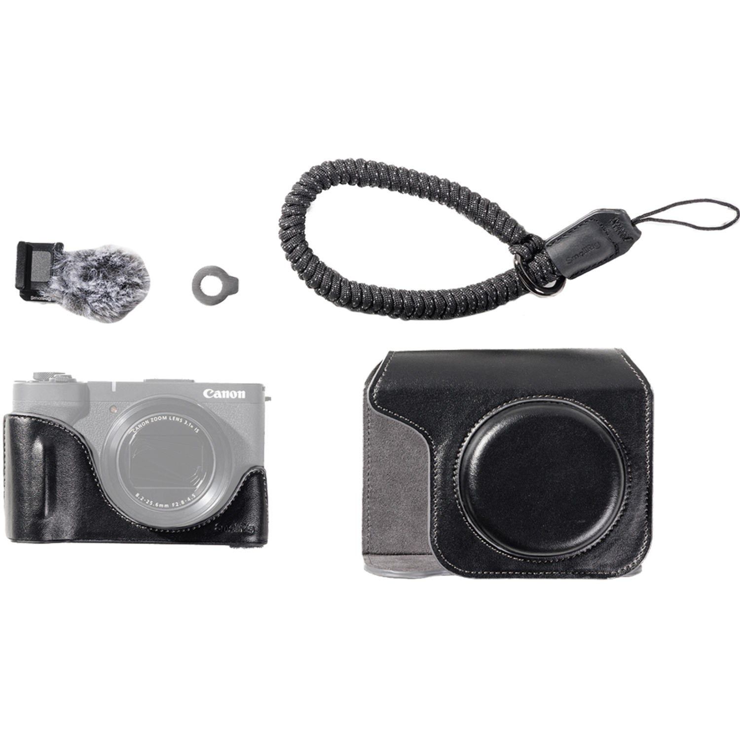 SmallRig Halbtaschen-Kit 5386 schwarz für Canon PowerShot V1