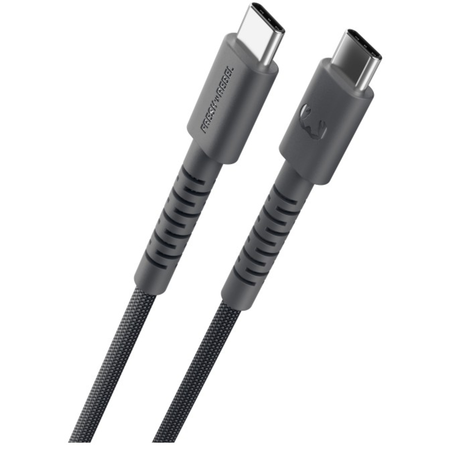 Fresh 'n Rebel Kabel FlexWave USB-C zu USB-C 100W Storm Grey 2m