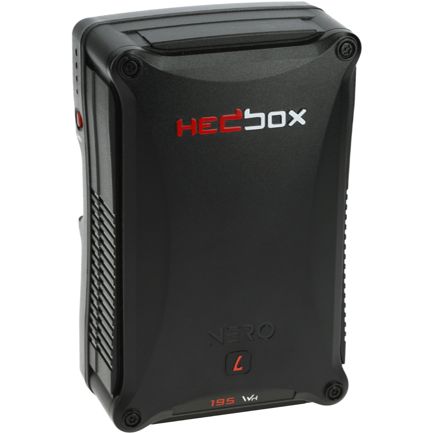 HEDBOX MEGABANK 4L Digitales Vierfach-Akkuladegerät mit vier V-Mount Akkus