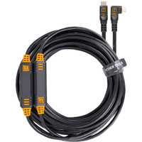 TetherTools TetherPro USB-C zu USB-C gerade auf rechtwinklig schwarz 9,4m