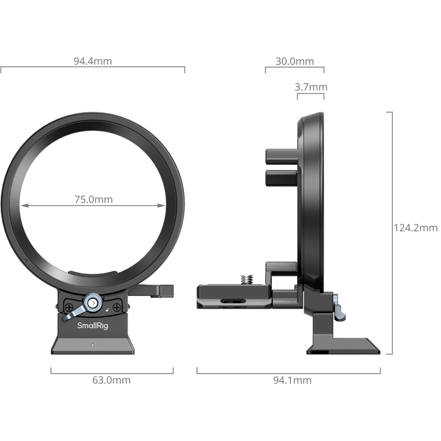 SmallRig Drehbares Horizontal-Vertikal-Montageplatten-Kit 4702 für Panasonic LUMIX DC-S5II, LUMIX DC-S5IIX und LUMIX DC-G9II