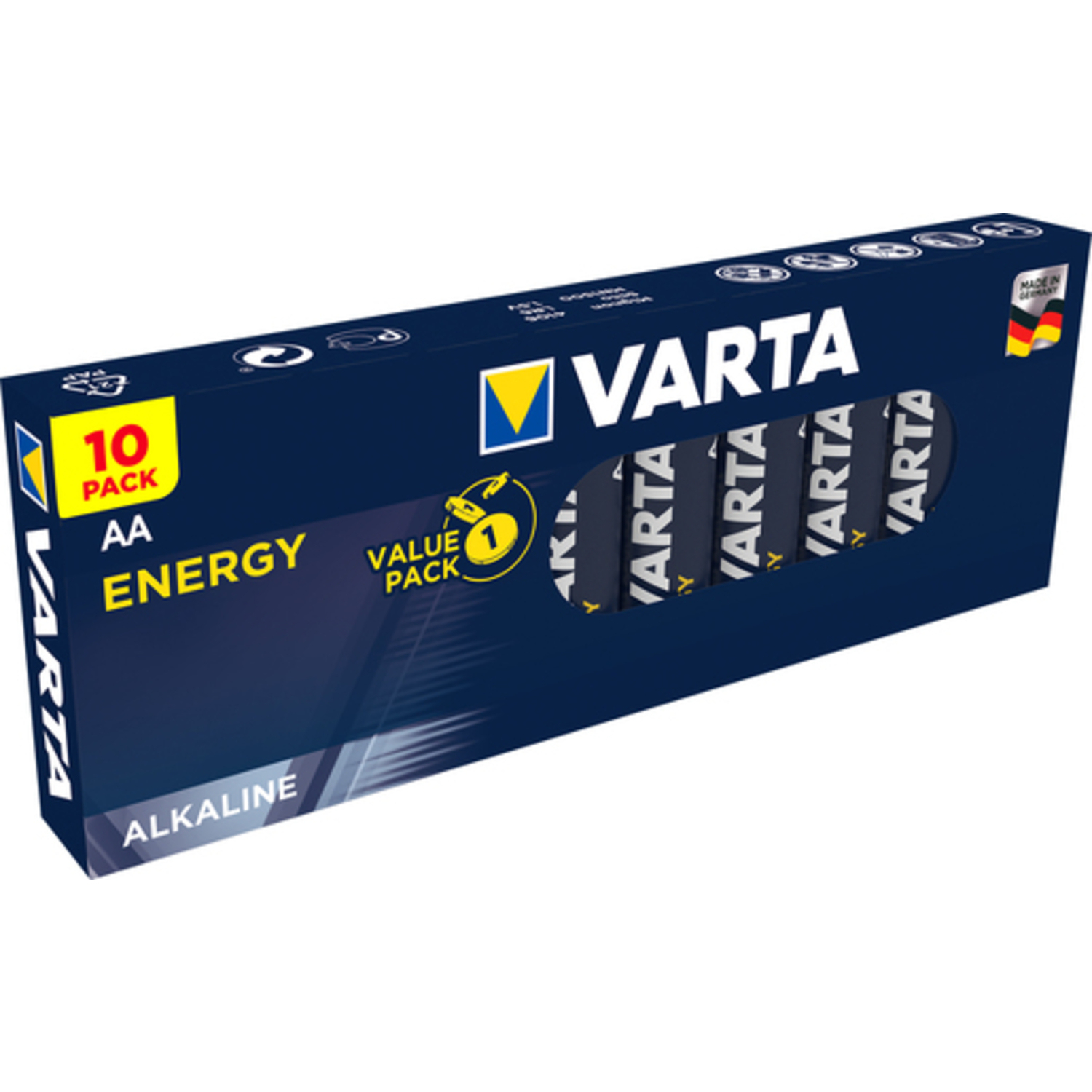 Varta Batterie Energy AA Mignon Alkaline 1,5V 10er Pack