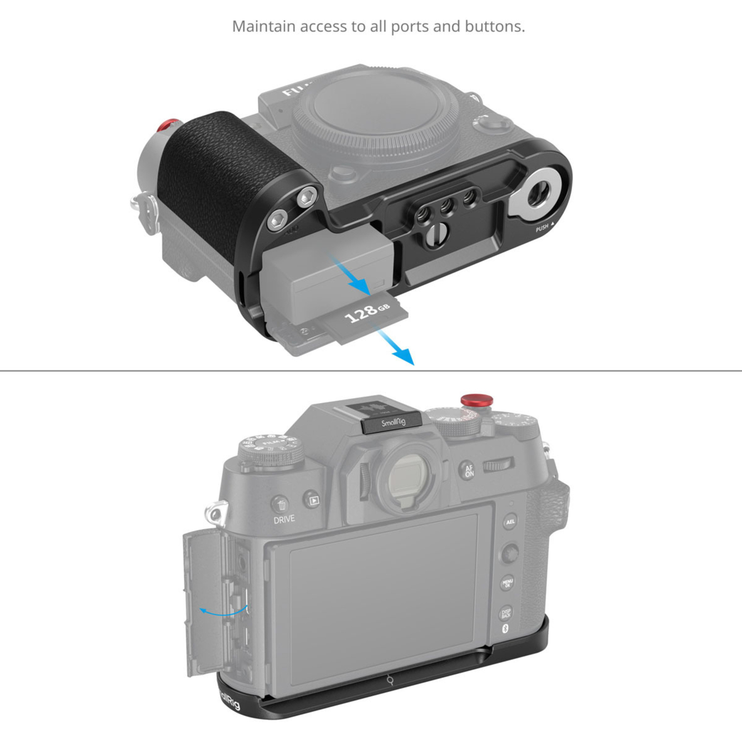 SmallRig Silicone L-Shape Handle 4783 schwarz für Fujifilm X-T50