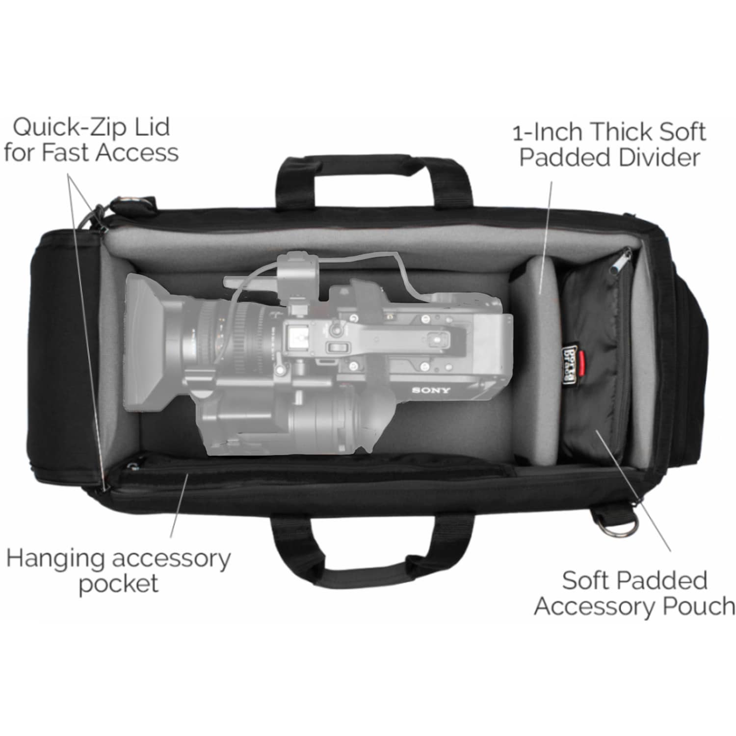 Porta Brace Car-3Cam Cargo Tasche für Pro Videokameras