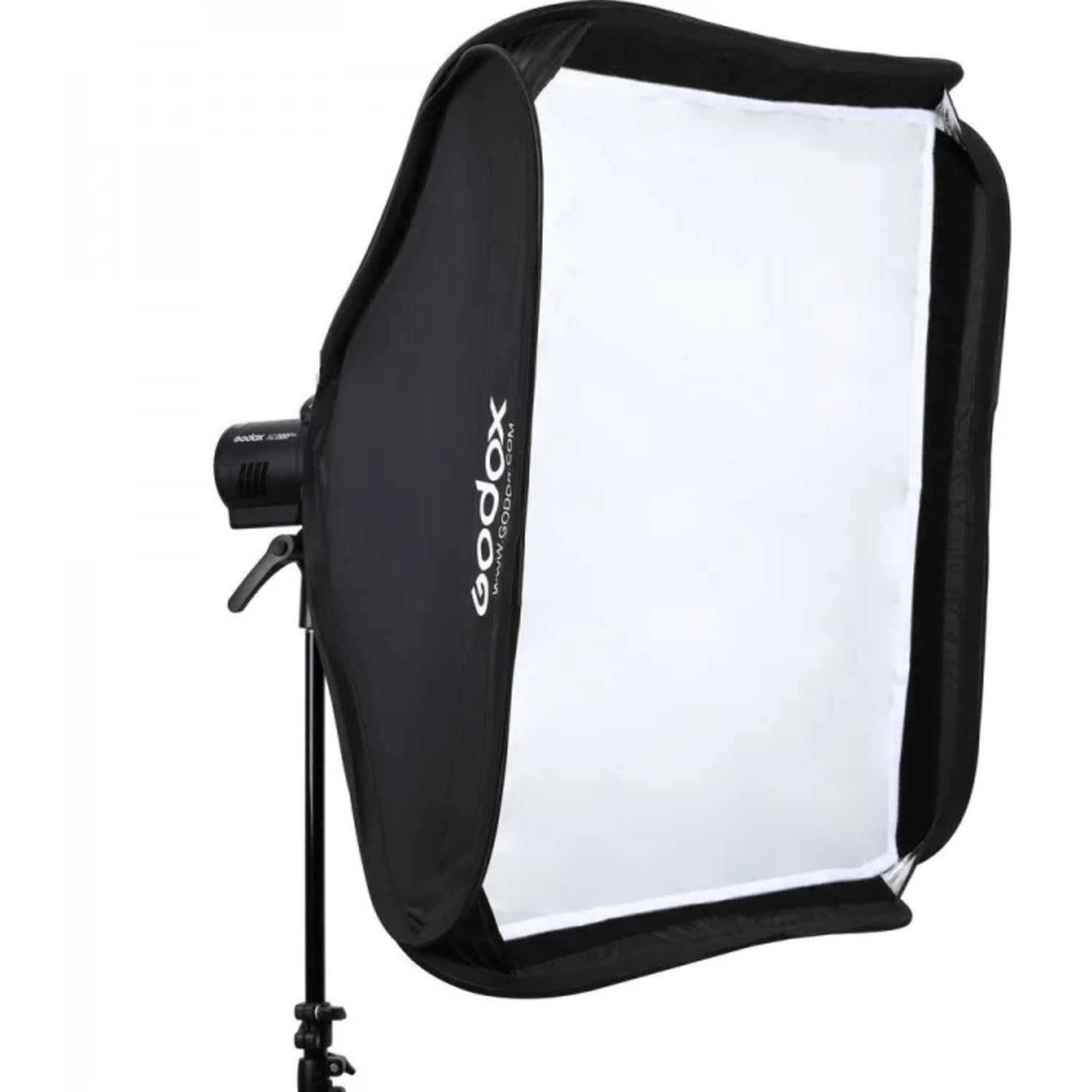Godox S2 Halterung Bowens mit Softbox 60x60cm und Grid
