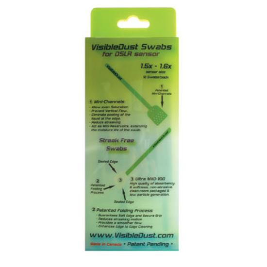 VisibleDust 72004 Swabs 1.6X grün 12 Stück