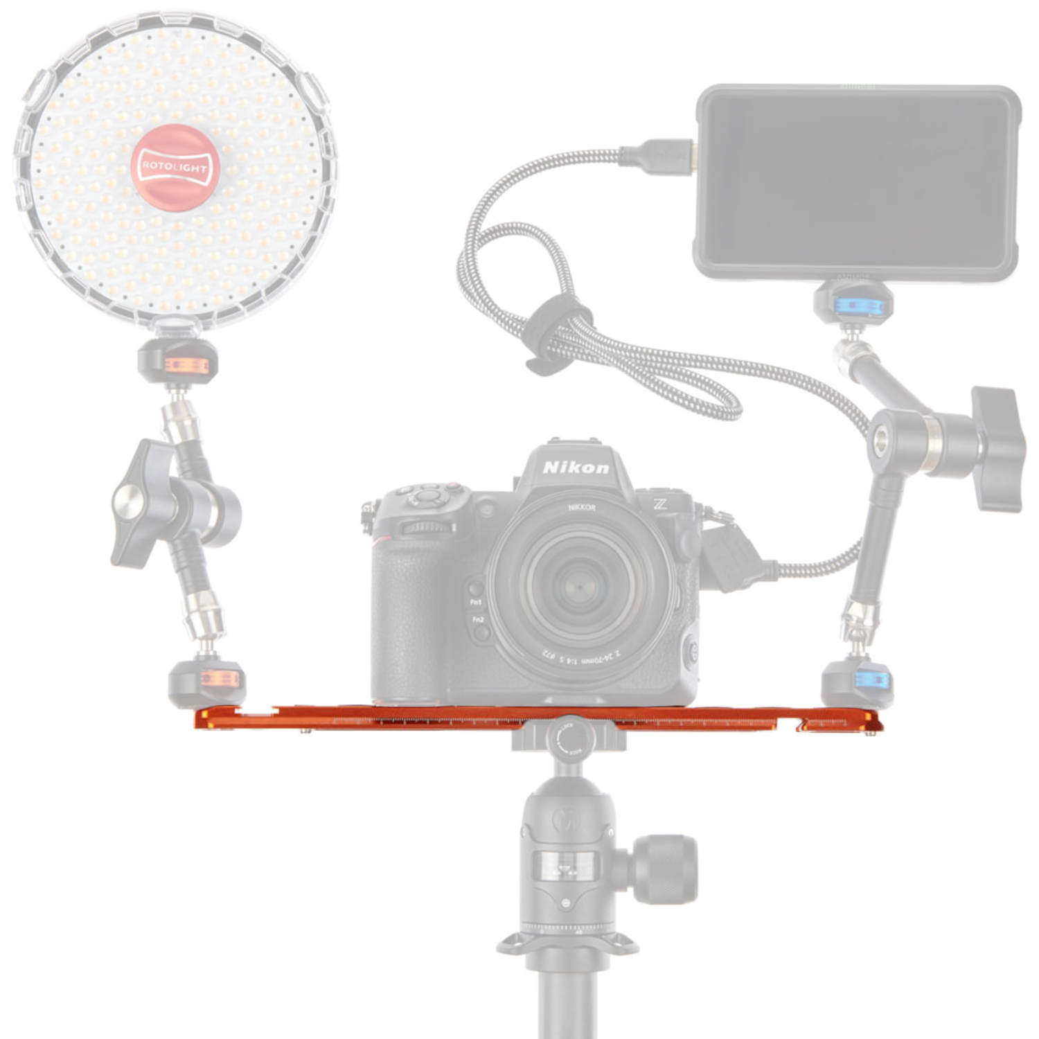 3 Legged Thing QR Ultra Arca-kompatible Langplatte 300mm copper