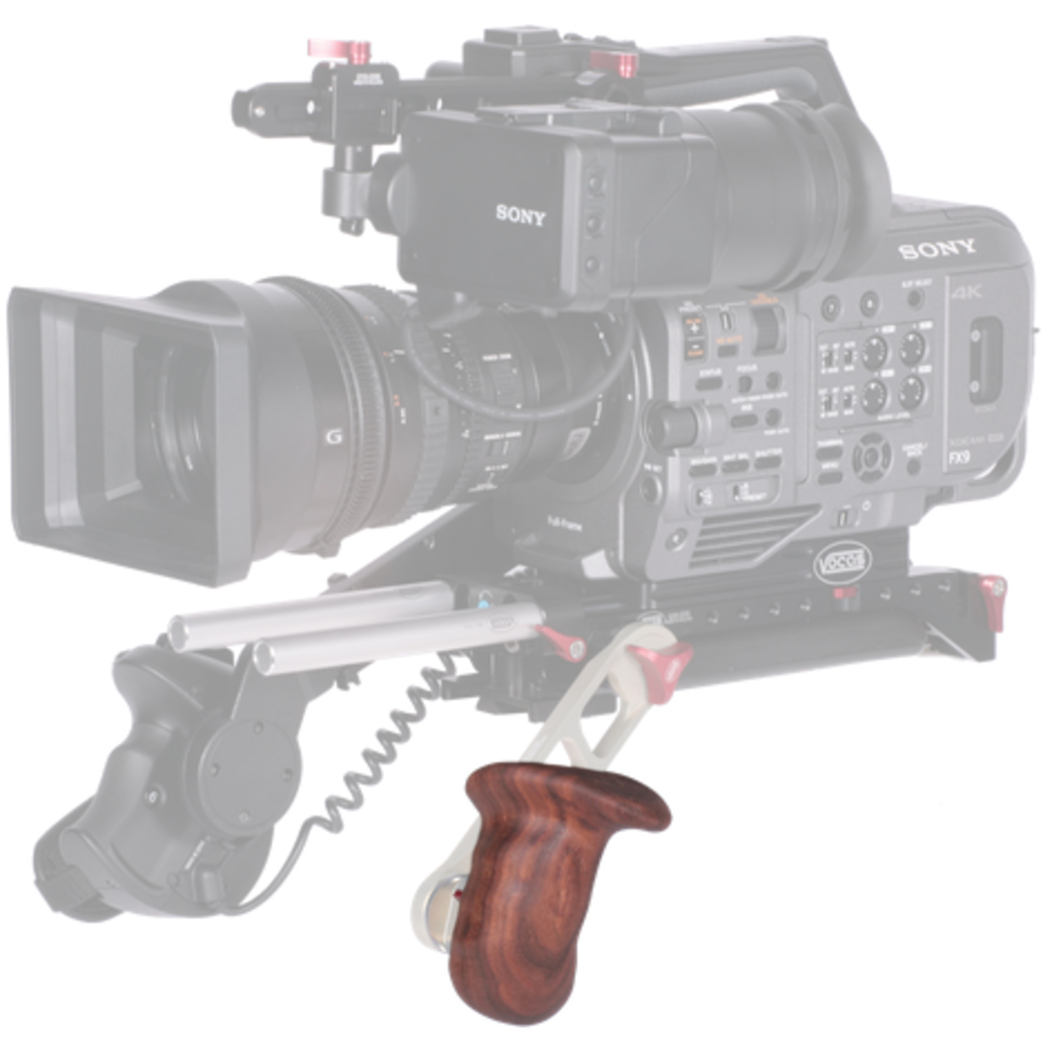 Vocas Perfect Fit Holzgriff mit Standard Rosette für linke Hand