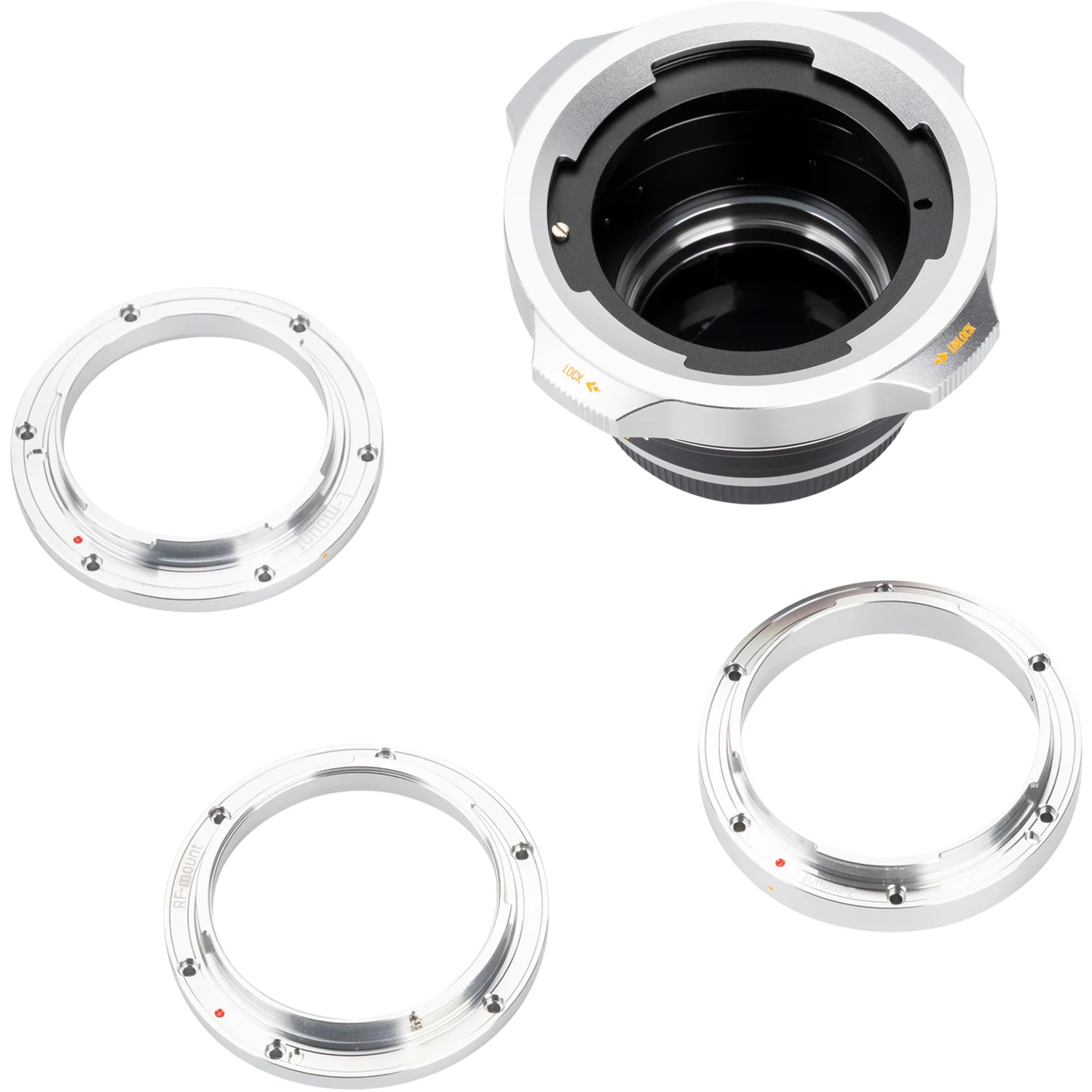 7Artisans PL 4in1 Objektivadapter an Sony E-, L-, Canon RF- und Nikon Z-Mount silber
