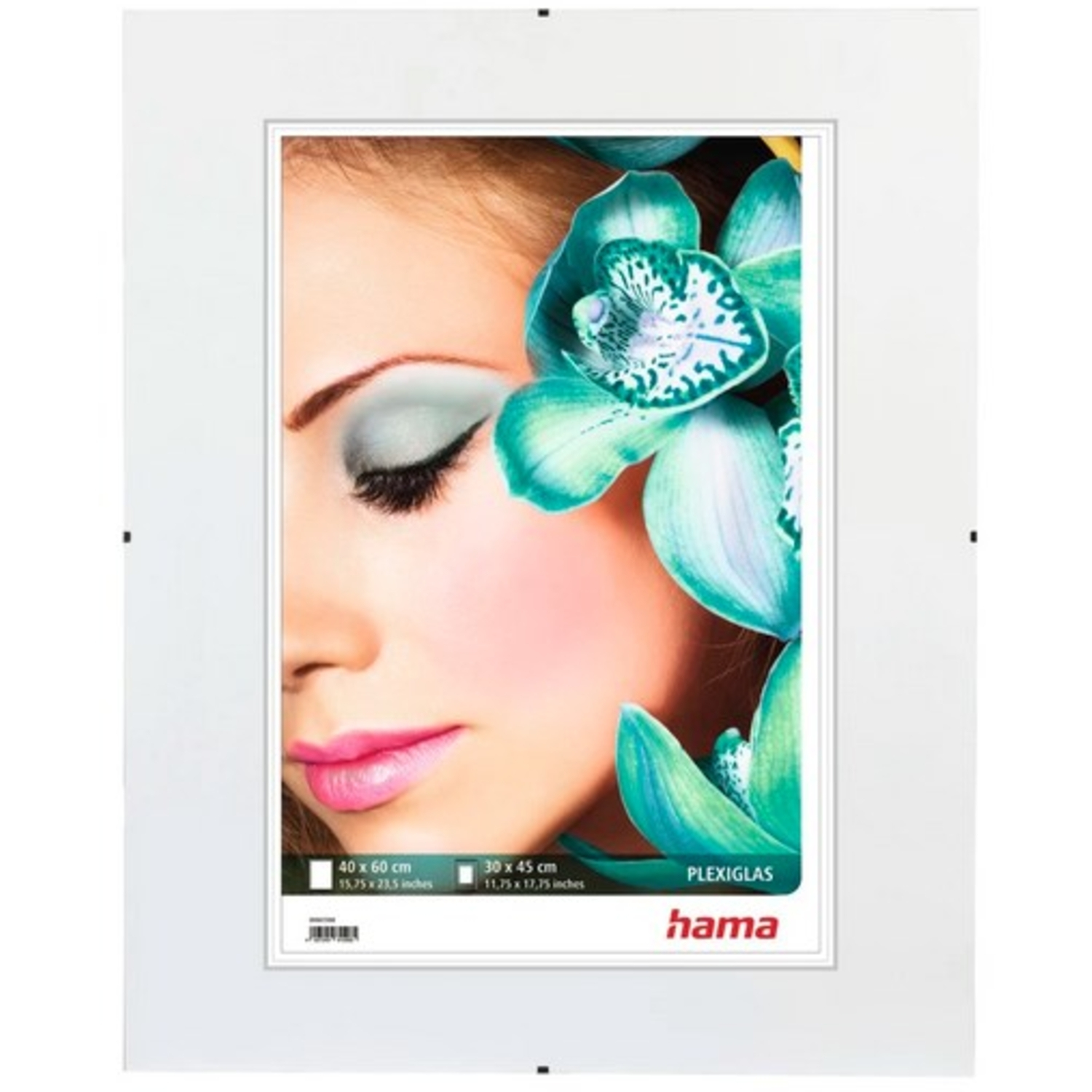 Hama Rahmenloser Bildhalter Clip-Fix, 40 x 60cm, Polystyrol