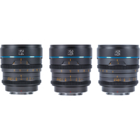 Sirui Night Walker 24mm, 35mm und 55mm T1.2 S35 für Sony E-Mount Kit grau