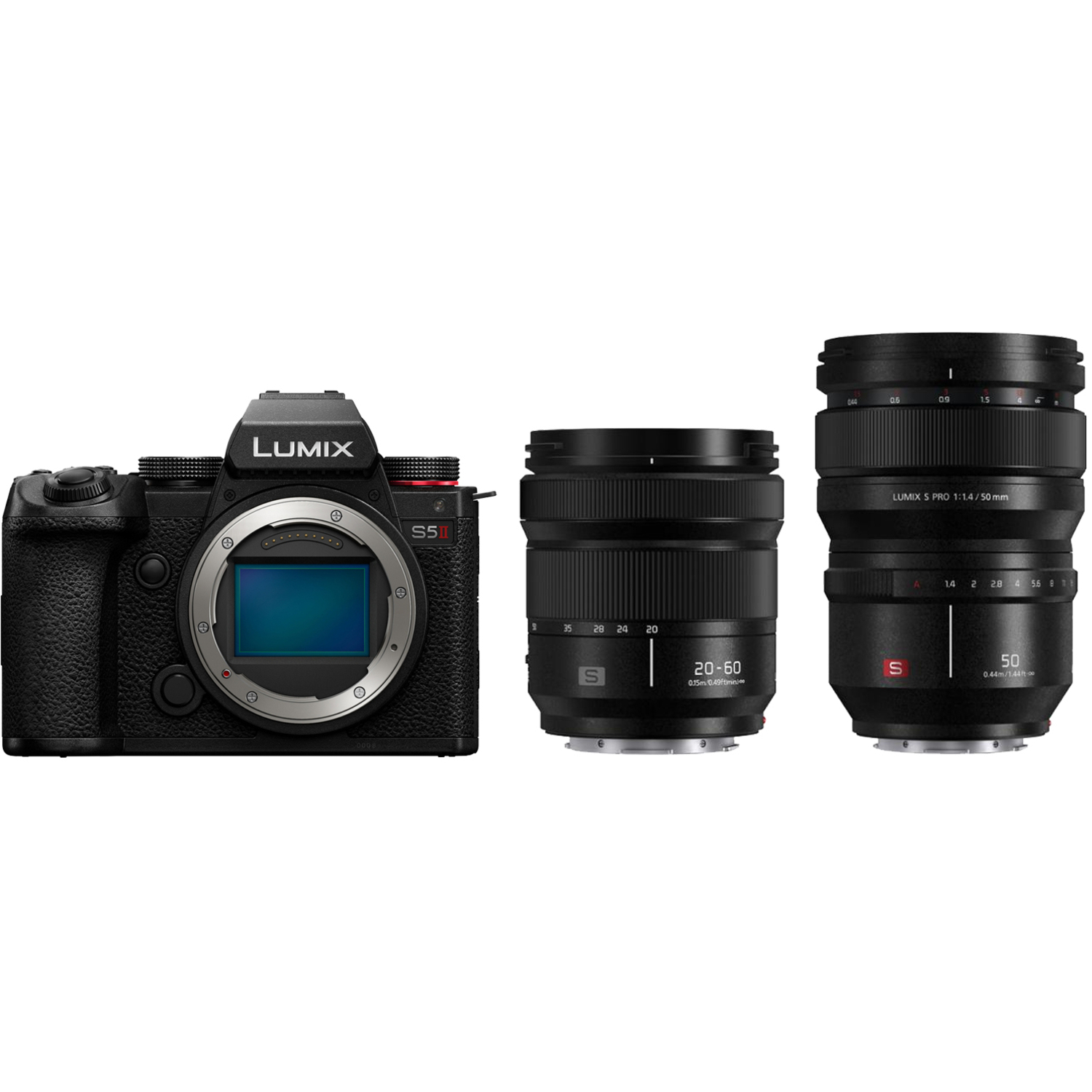 Panasonic LUMIX DC-S5II mit LUMIX S 20-60mm F3.5-5.6 und LUMIX S PRO 50mm F1.4