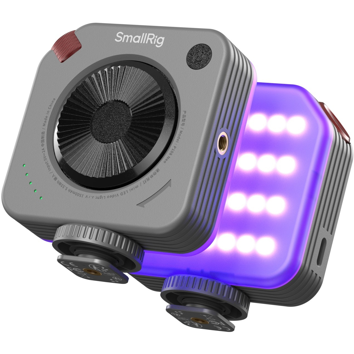 SmallRig Mini-LED-Videoleuchte Neo P108 RGBWW grau