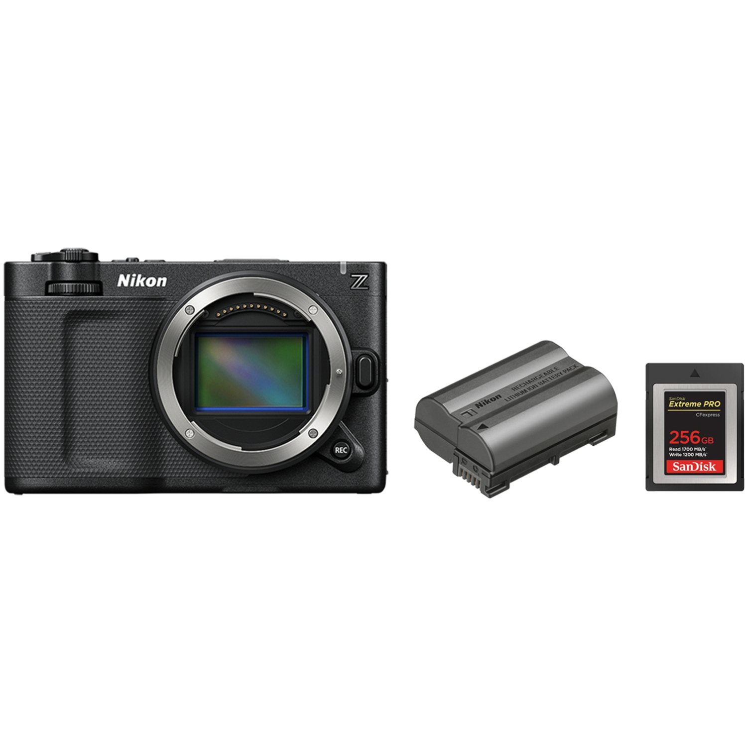 Nikon ZR mit Akku EN-EL15c und SanDisk Extreme Pro 256GB CFexpress