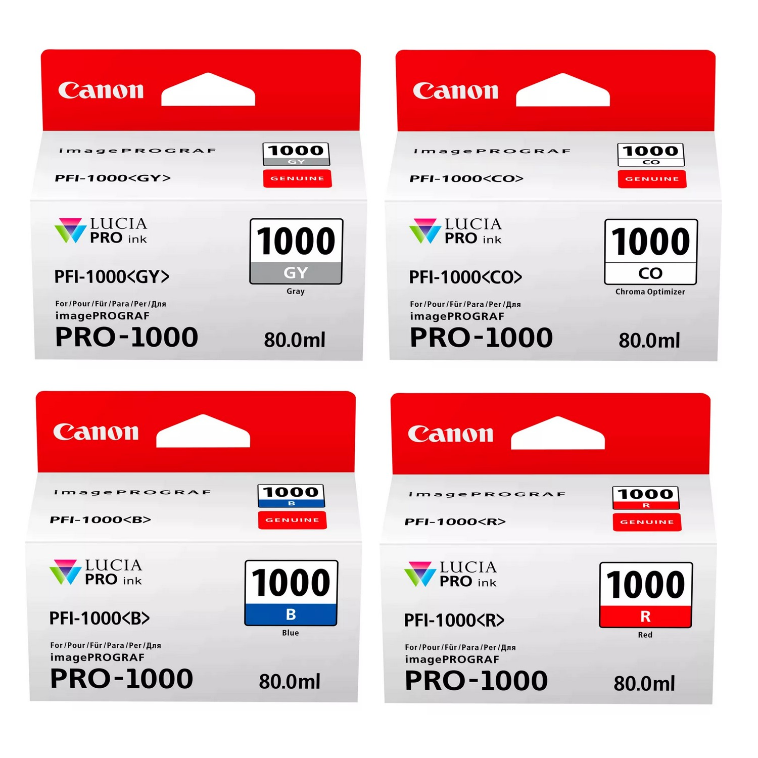 Canon Tintensatz: 12 Farben für PRO-1000
