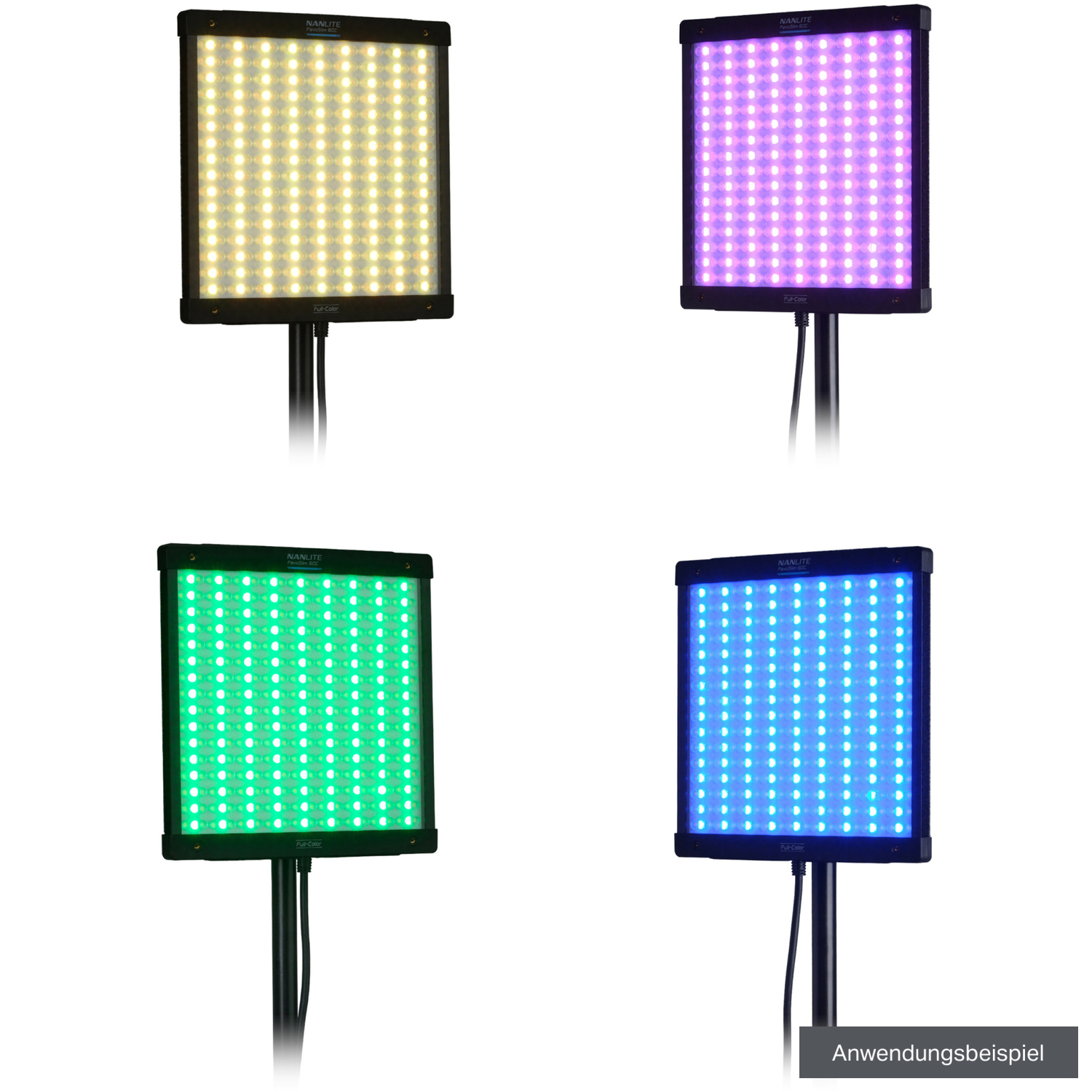 Nanlite Multifunktions-Flächenleuchte PavoSlim 60C Full-Color