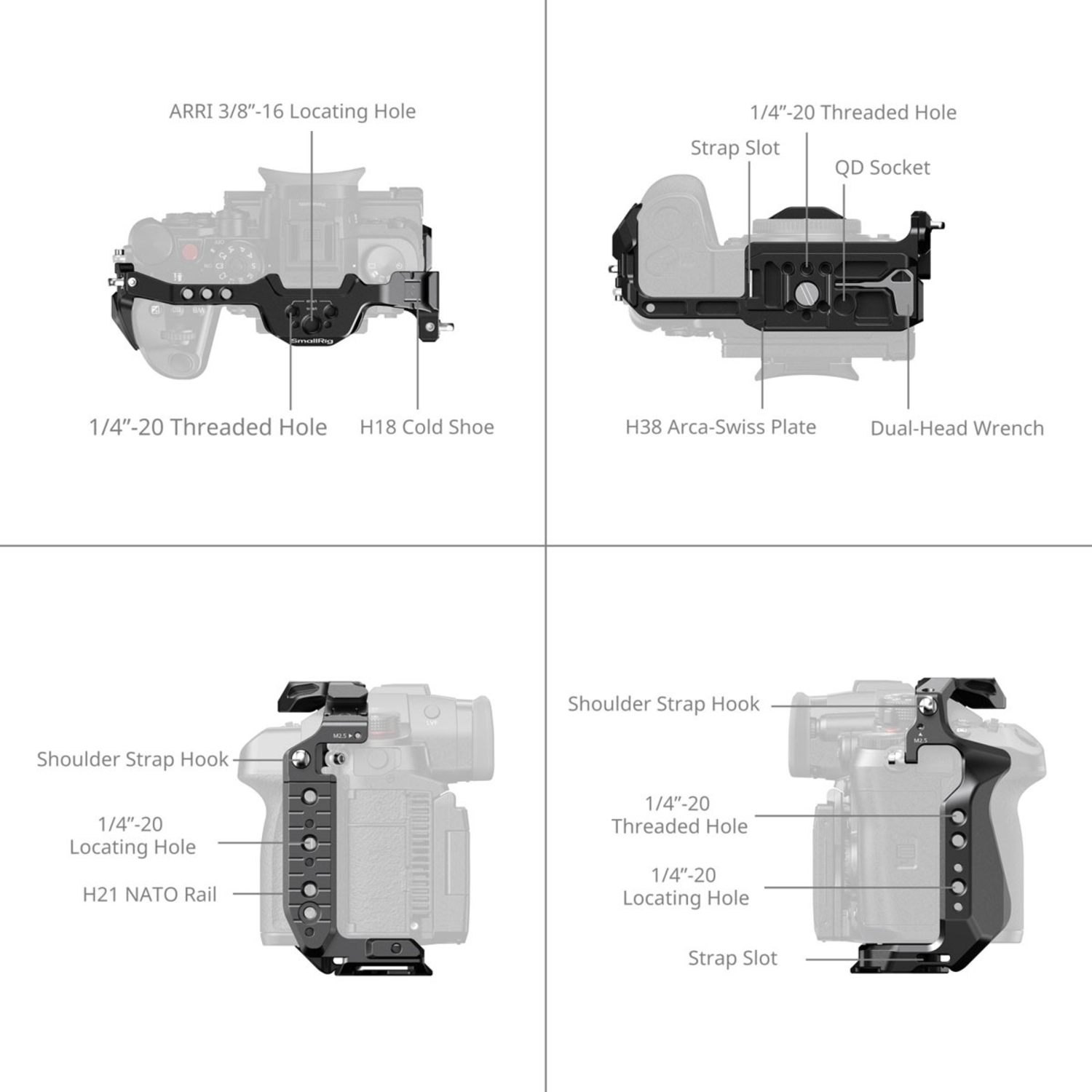 SmallRig HawkLock QR 4824 für Lumix GH7 / GH6