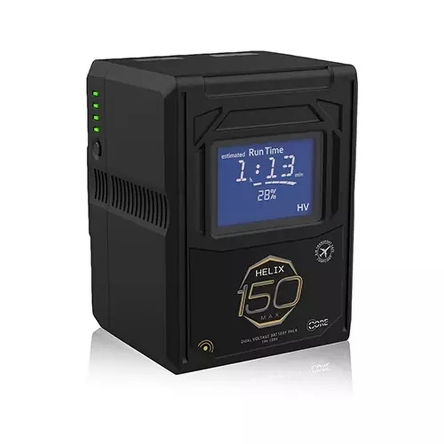 Core SWX HLX-150MXAG Helix Max 150 Gold Mount Lithium-Ionen-Akku mit doppelter Spannung