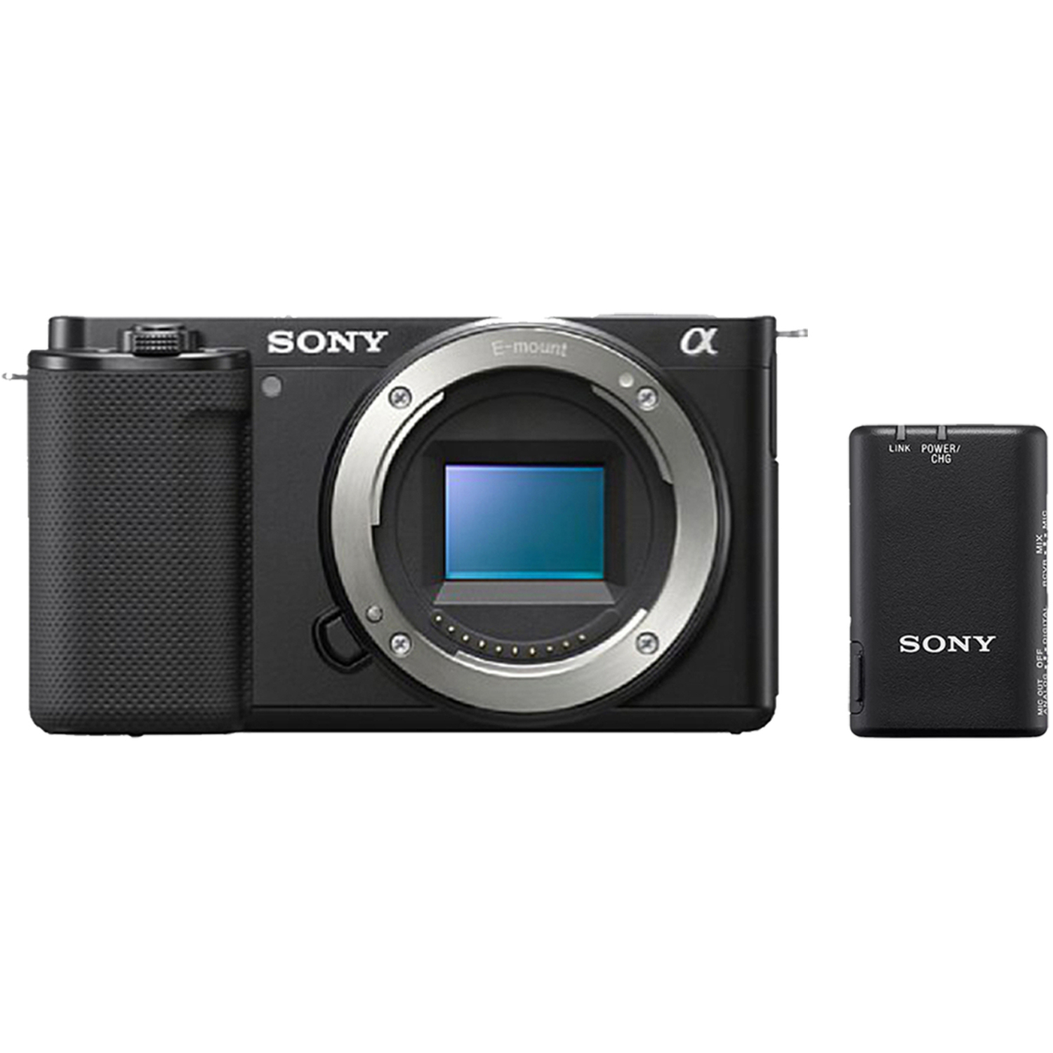 Sony Alpha ZV-E10 mit ECM-W2BT Mikrofon