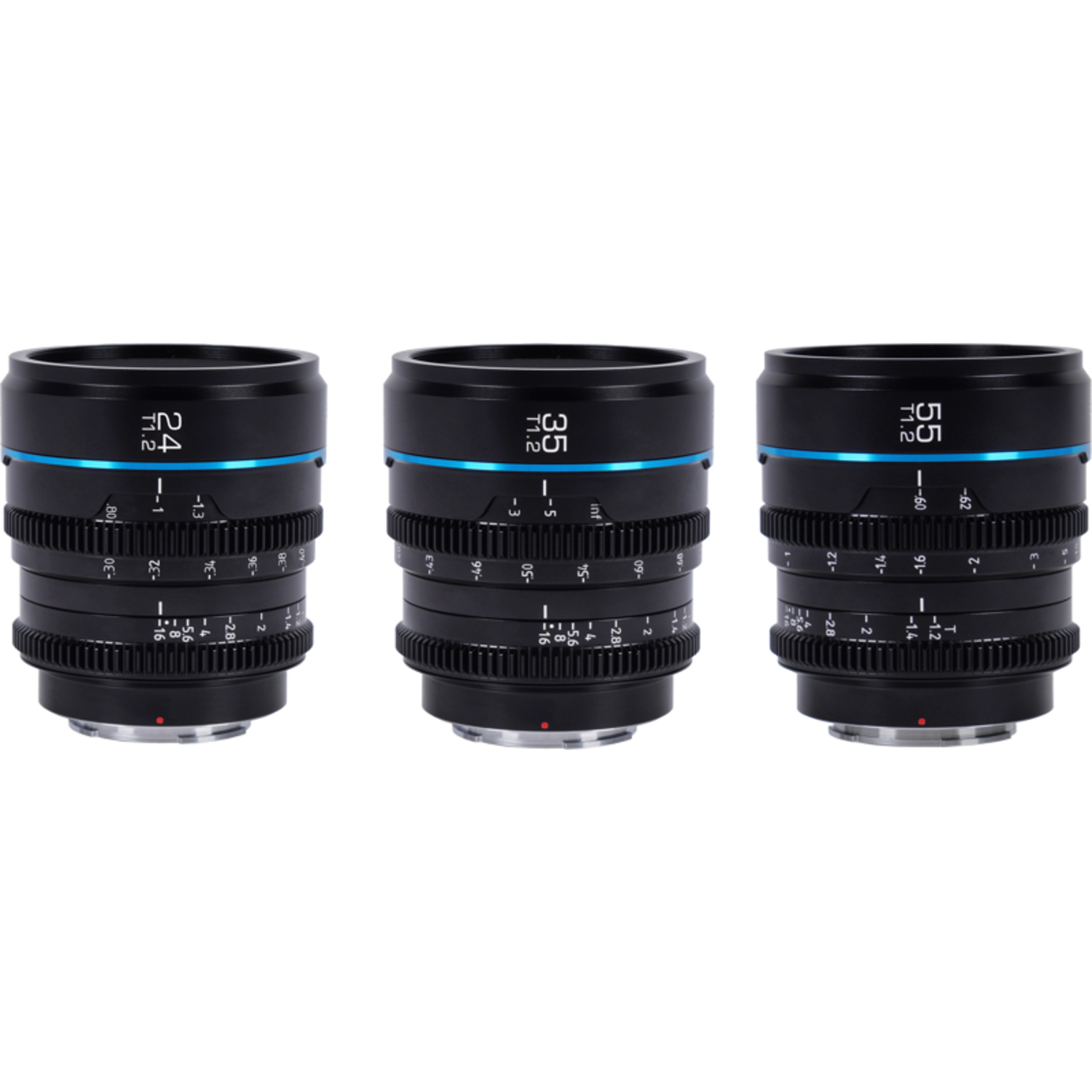 Sirui MS-3SRB Night Walker 24+35+55mm T1.2 S35 RF-Mount Schwarz