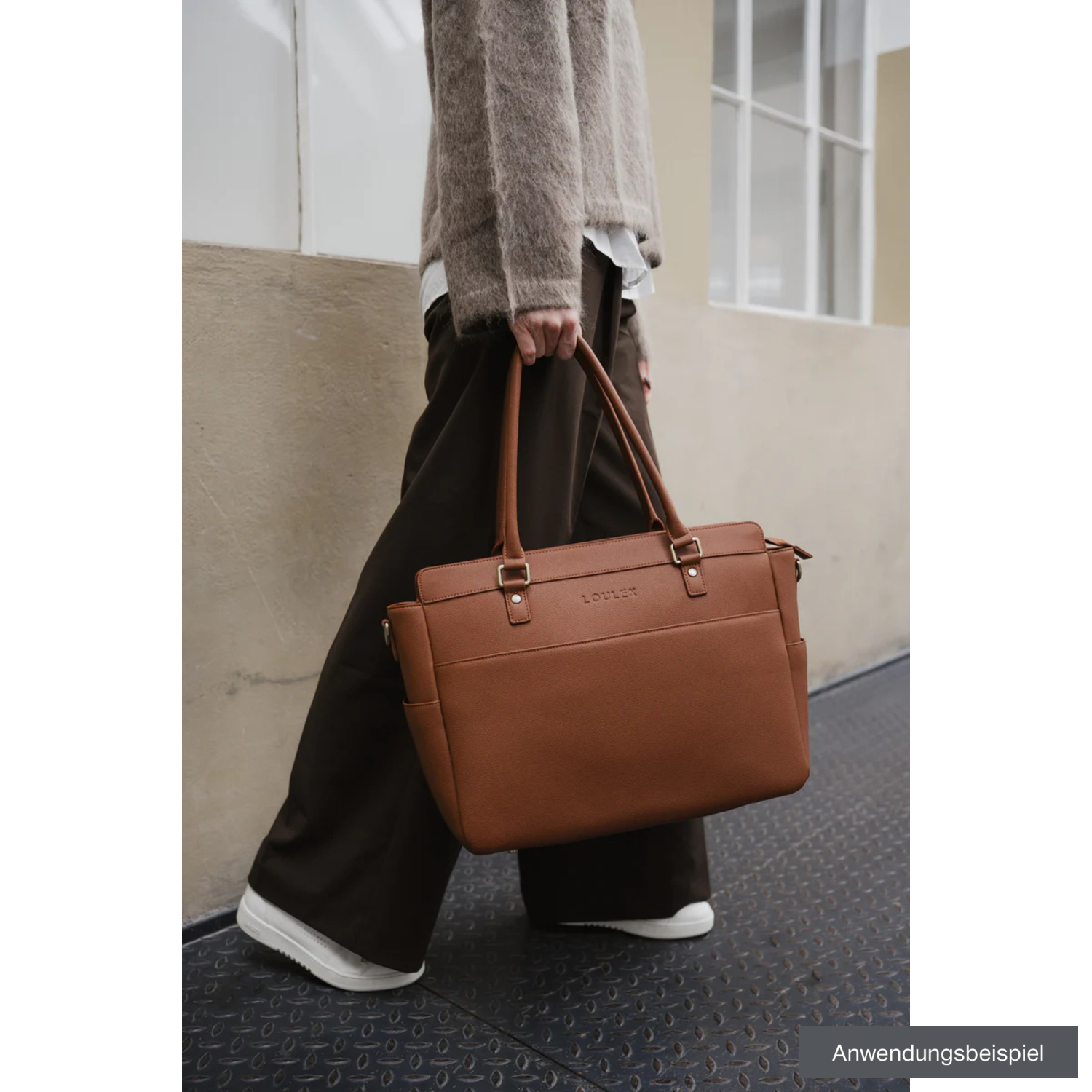 LOULEX Umhängetasche Handbag 19,2L braun