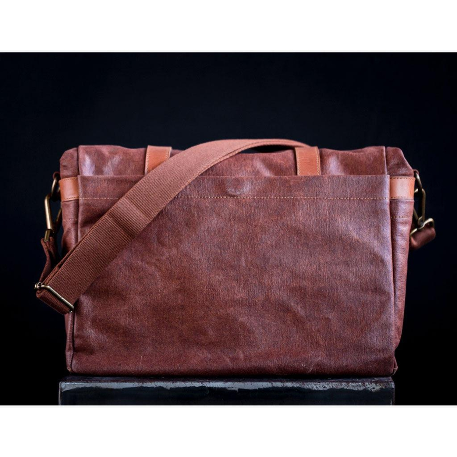 Bronkey Roma Camera Bag Waxed Canvas Coffee