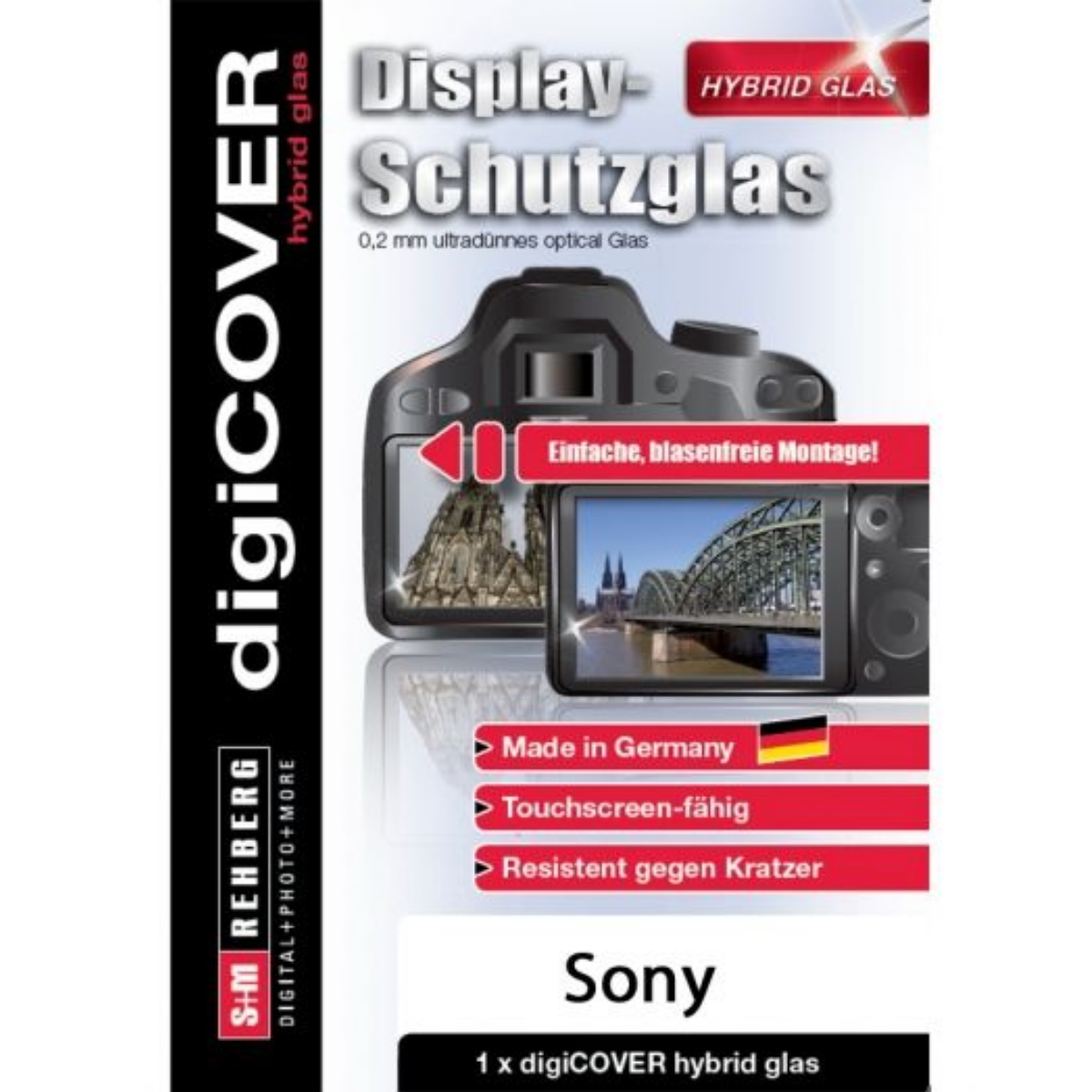 S&M Display-Hybrid Glas für Sony RX/HX