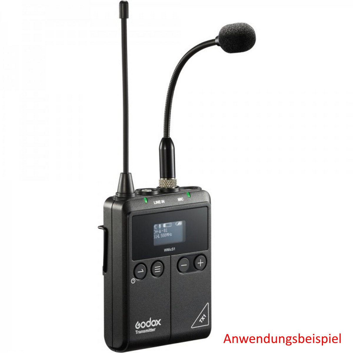 Godox LMS-1NL Krawattenmikrofon mit 3,5 mm TRS Locking-Anschluss