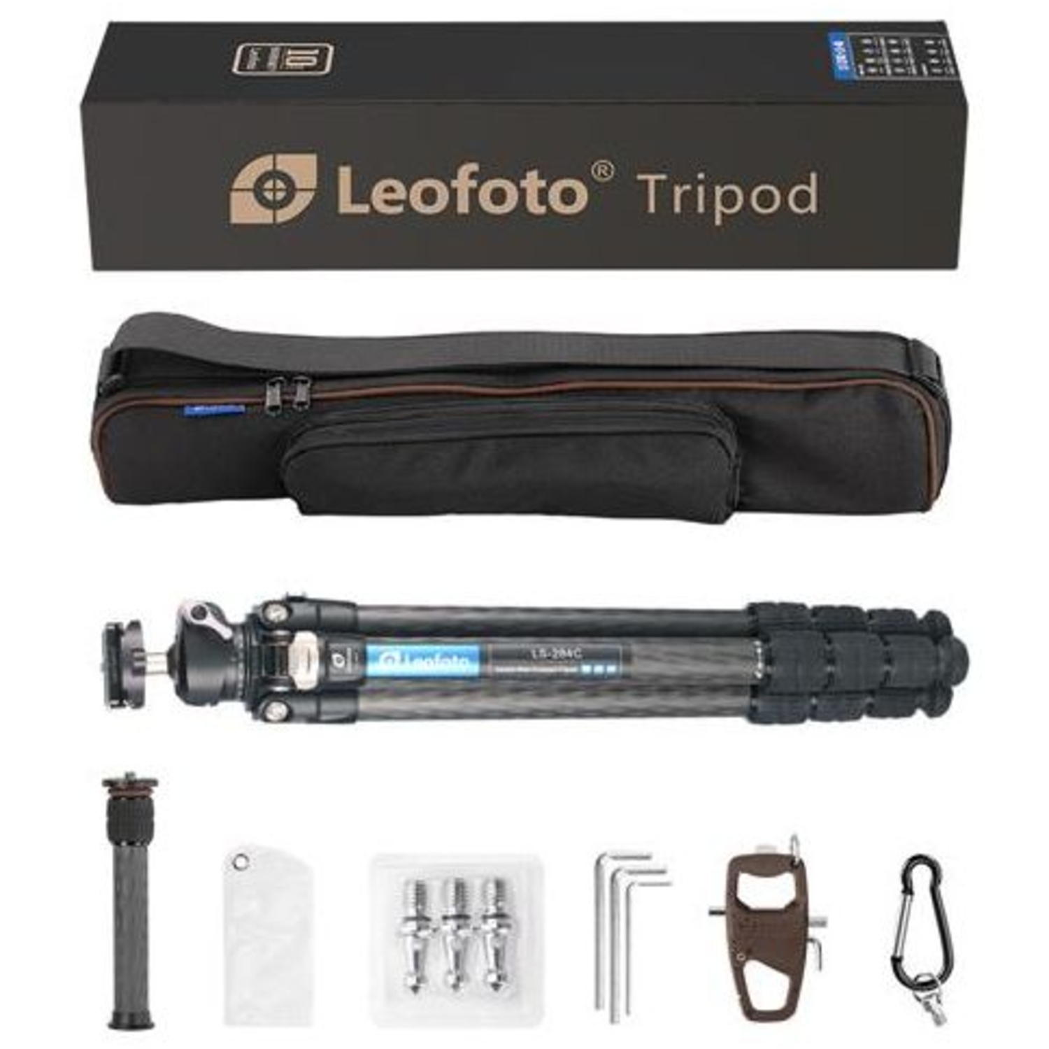 Leofoto Carbon-Dreibeinstativ LS-284C+LH-30